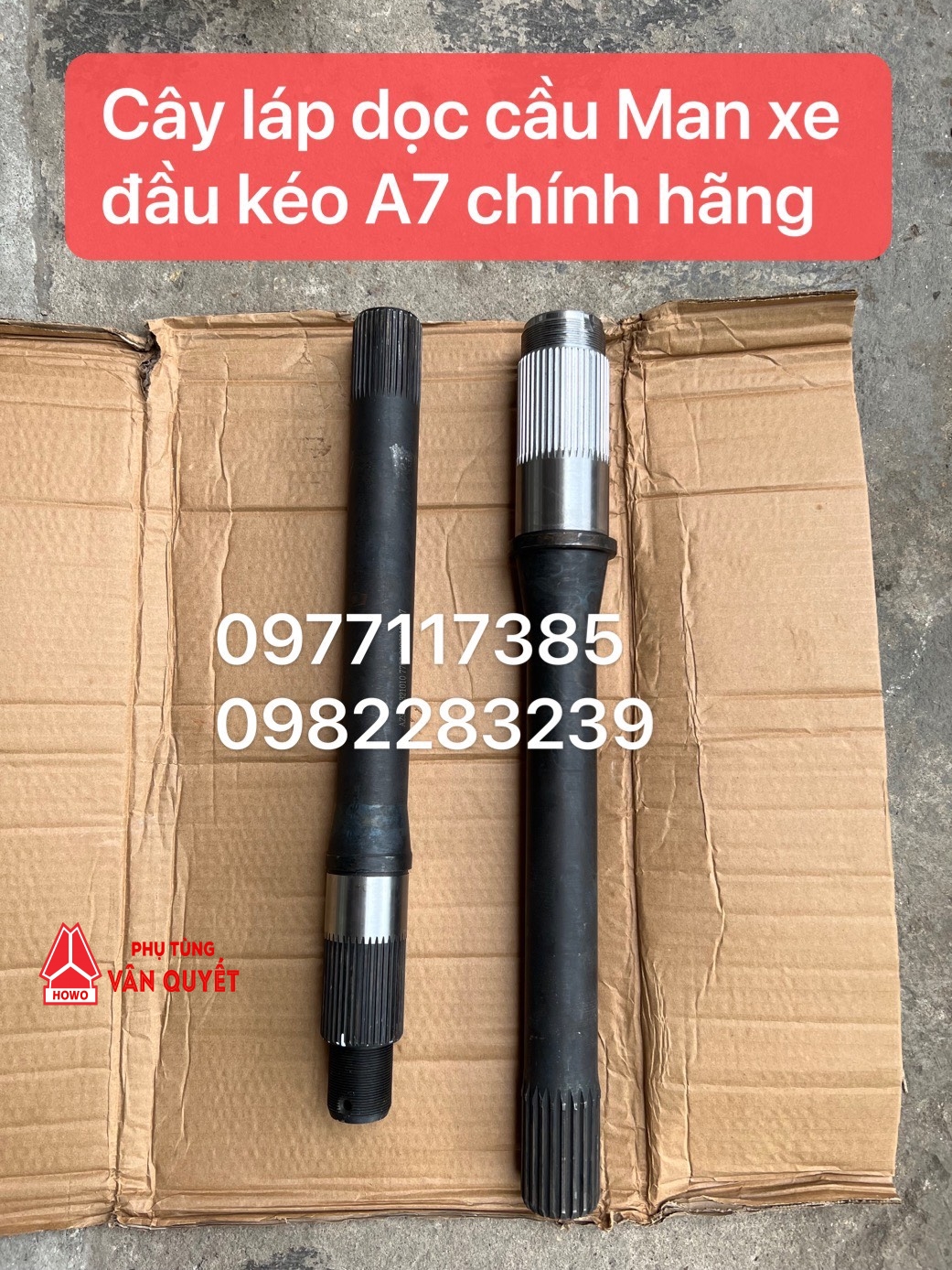 Cây láp dọc 39 then, 46 then cầu Man xe A7 chính hãng