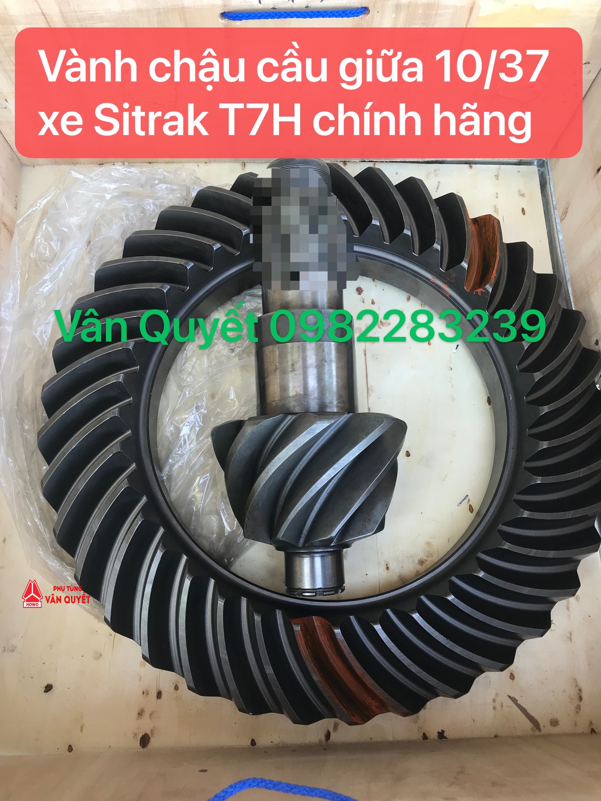 Vành chậu 10/37 cầu giữa Sitrak T7H