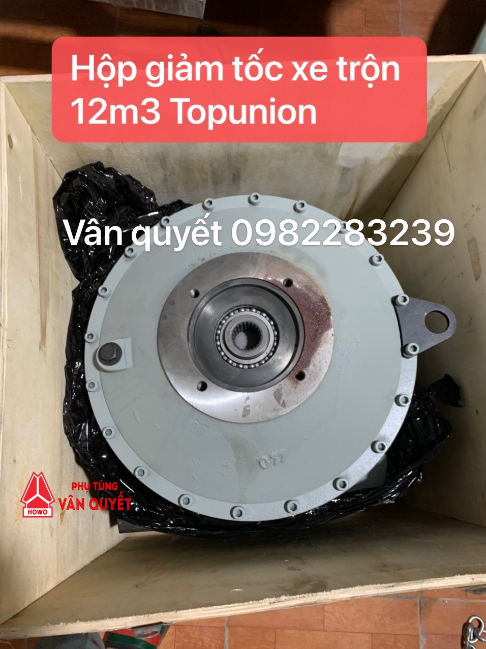 Hộp giảm tốc quay bom xe trộn bê tông 12m3 Topunion