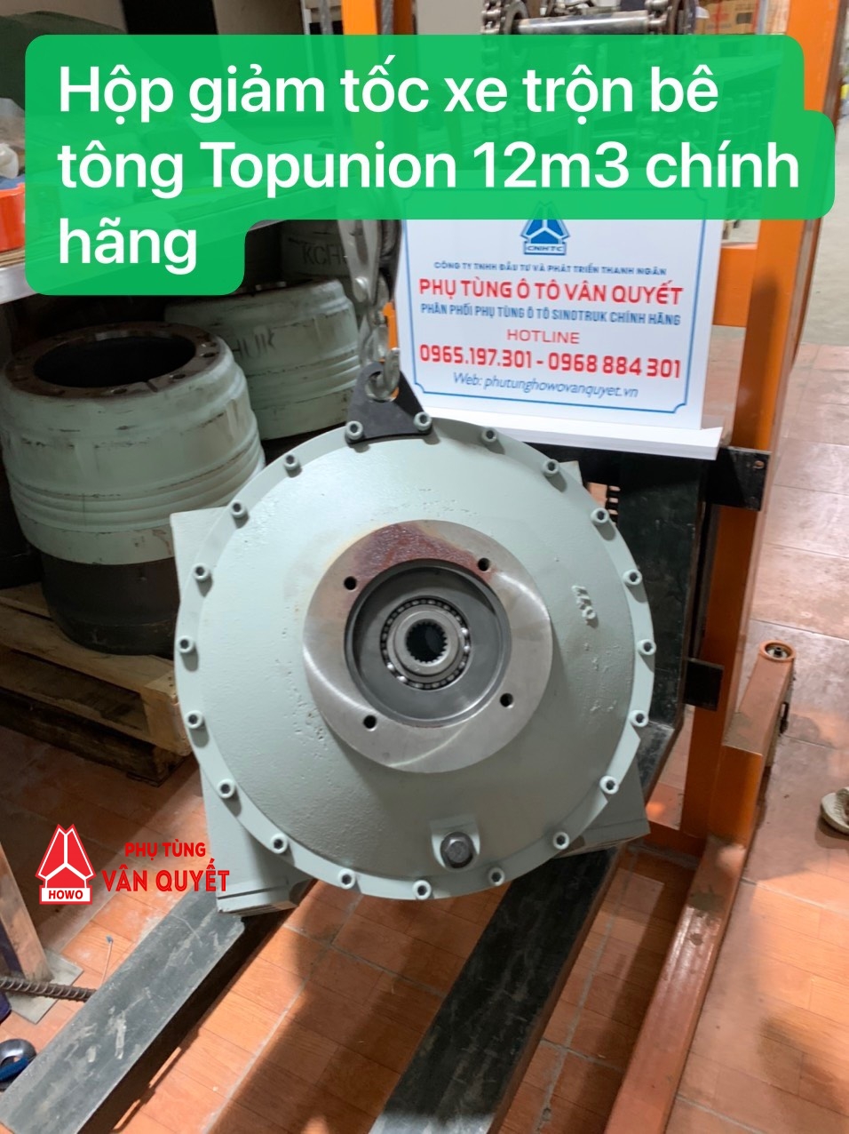 Hộp số quay bom xe trộn bê tông 12m3 Topunion