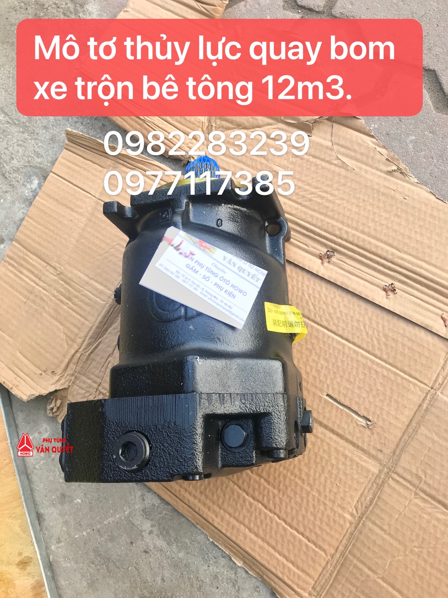 Mô tơ thủy lực quay bom xe trộn 12m3, 10m3, 7m3, 6m3, 5m3