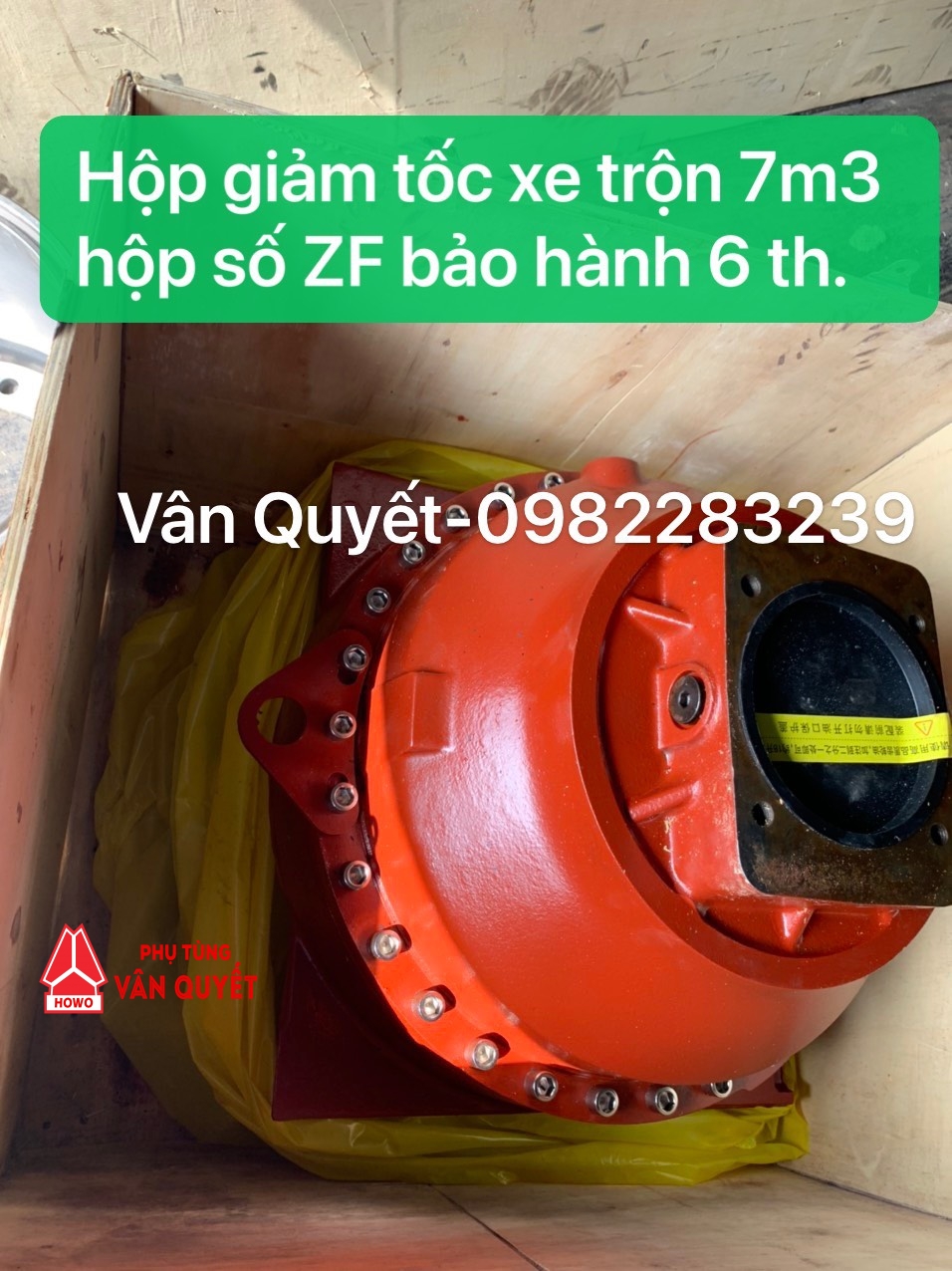 Bán hộp giảm tốc quay bồn xe trộn bê tông. Phụ tùng xe trộn bê tông chính hãng