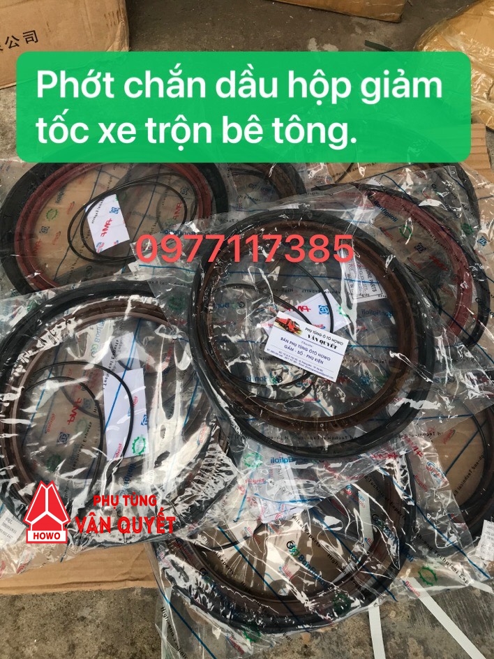 Phớt chắn dầu hộp số giảm tốc xe bồn trộn bê tông 100x160x61, 125x180x12, 123x165x14,  145x215, 235x265x15