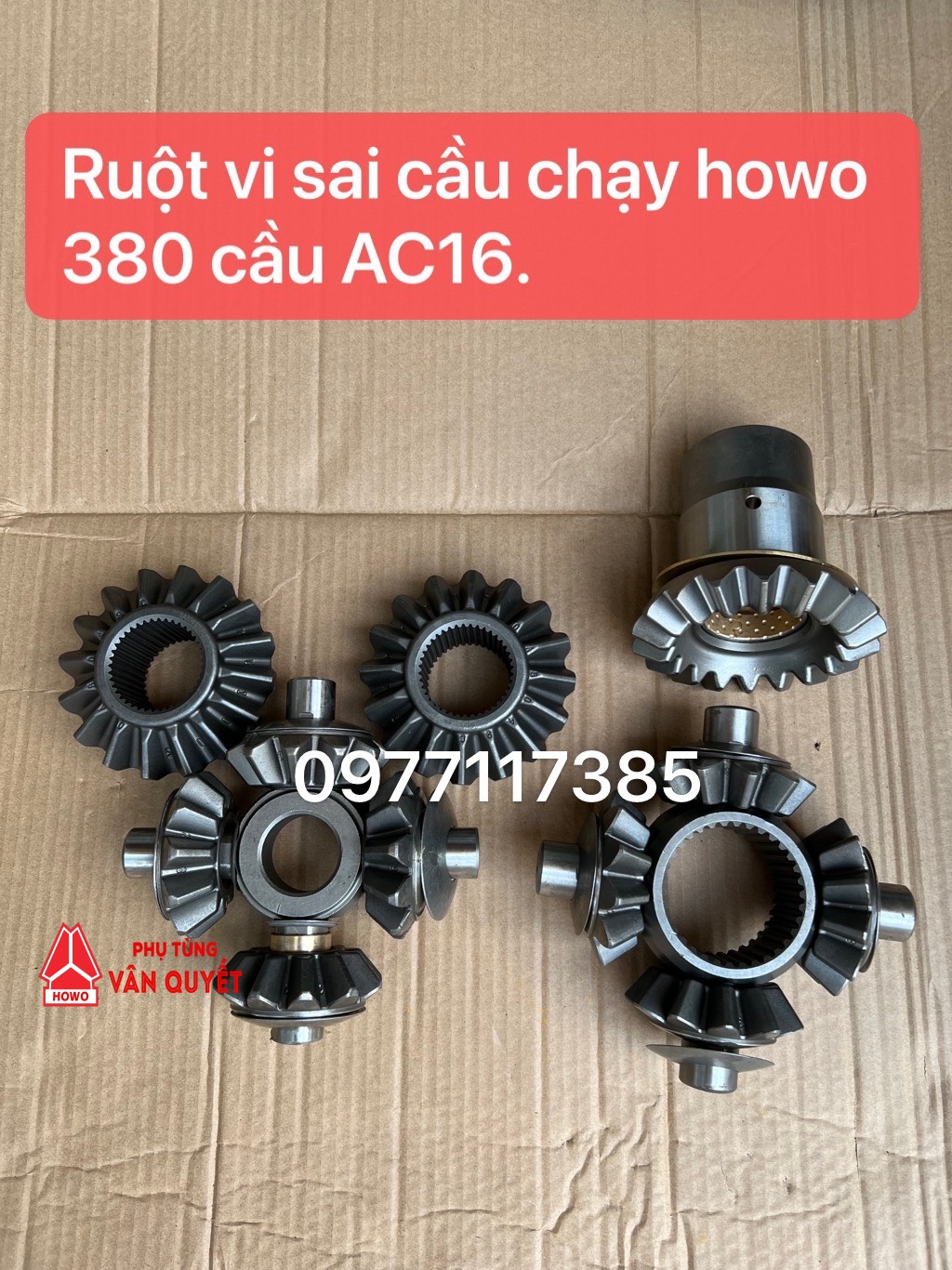 Ruột vi sai cầu chạy howo 380, Ruột vi sai con lợn 380 cầu 5.45