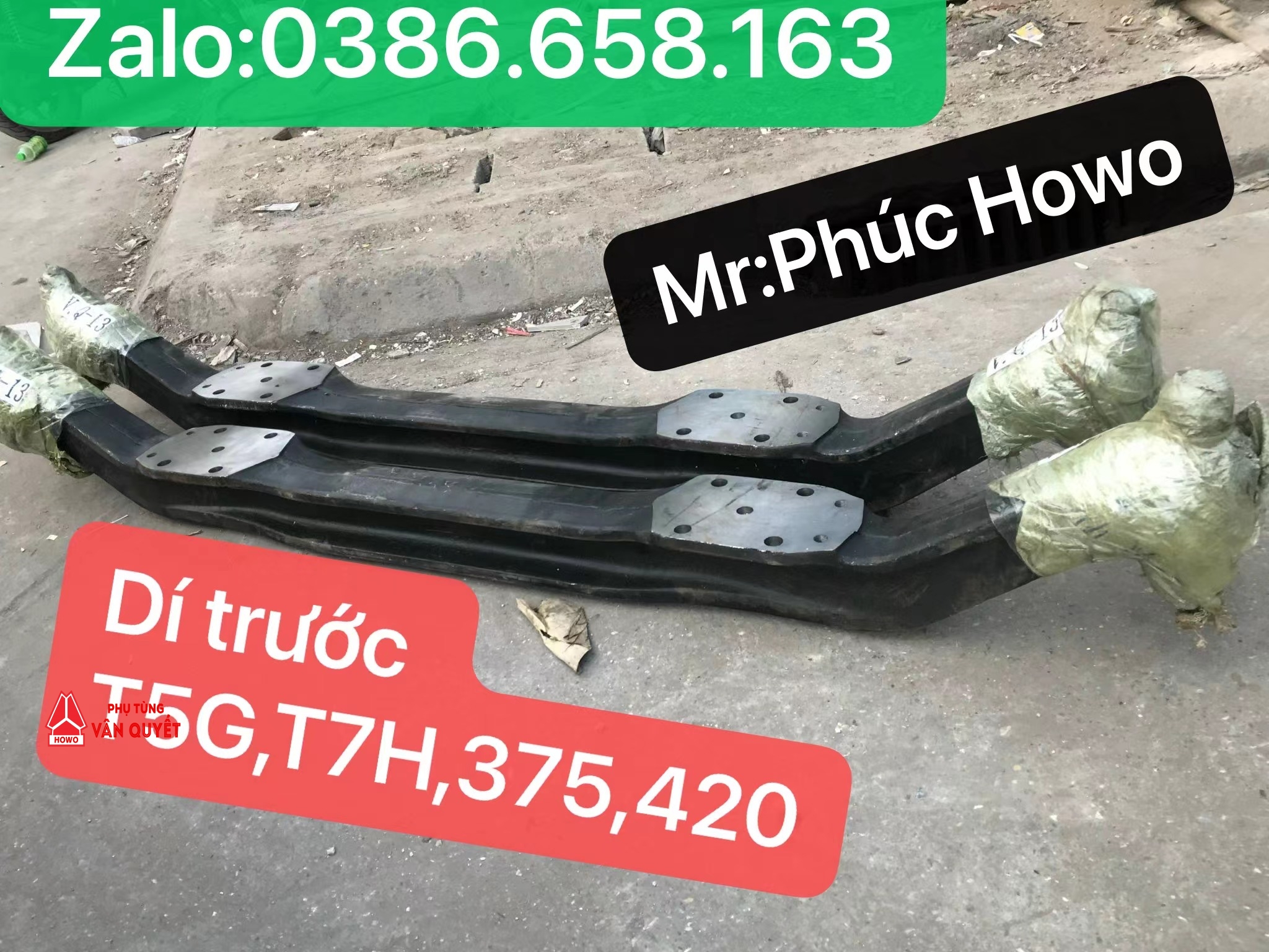 Dí trước xe howo A7, T5G, Sintrak T7H chính hãng 115kg