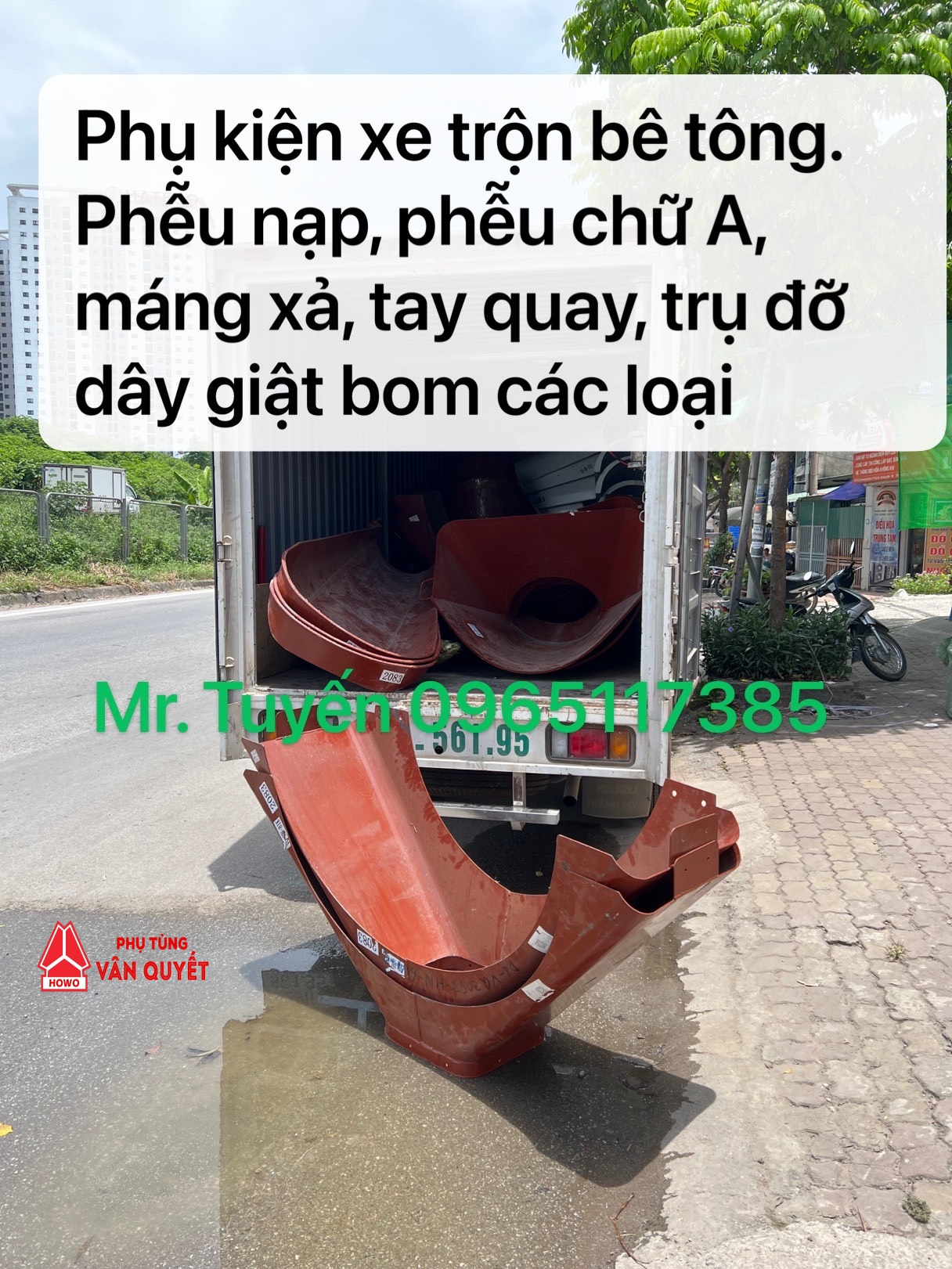 Phễu nạp liệu vào xe trộn bê tông, phễu chữ A xe trộn, máng xả xe trộn, bơm thủy lực, mô tơ thủy lực.