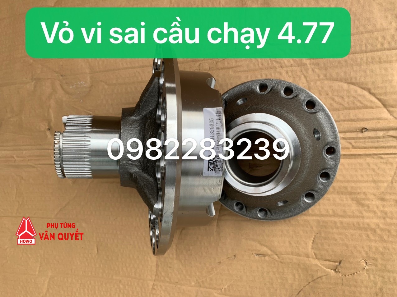 Bán vỏ vi sai cầu chạy, cầu sau howo 380 cầu 4.77 mã AZ9981320325, AZ9981320320