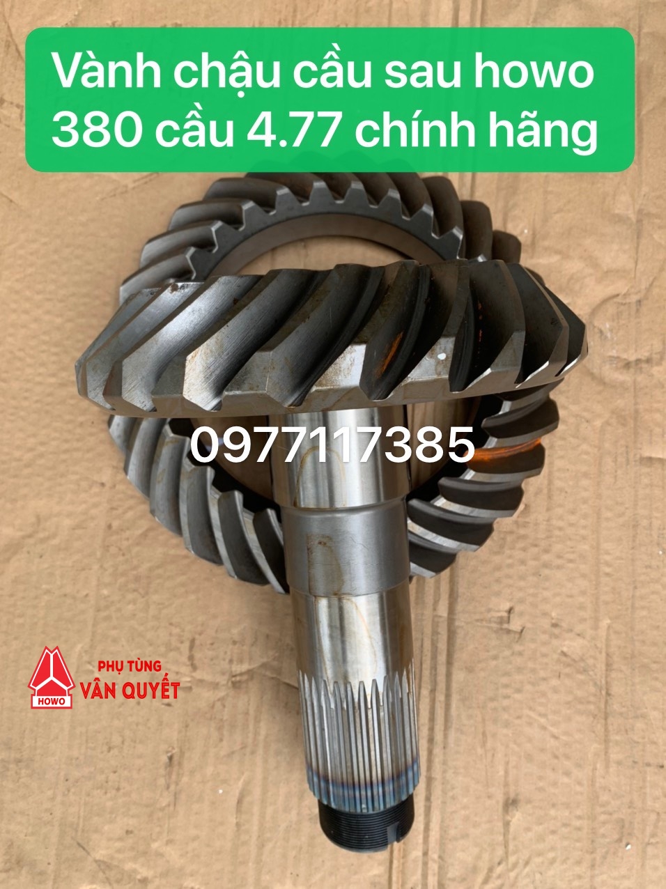 Vành chậu 24/29/31 cầu sau, Cùi dĩa 24/29/31 cầu sau xe howo 380 cầu 4.77