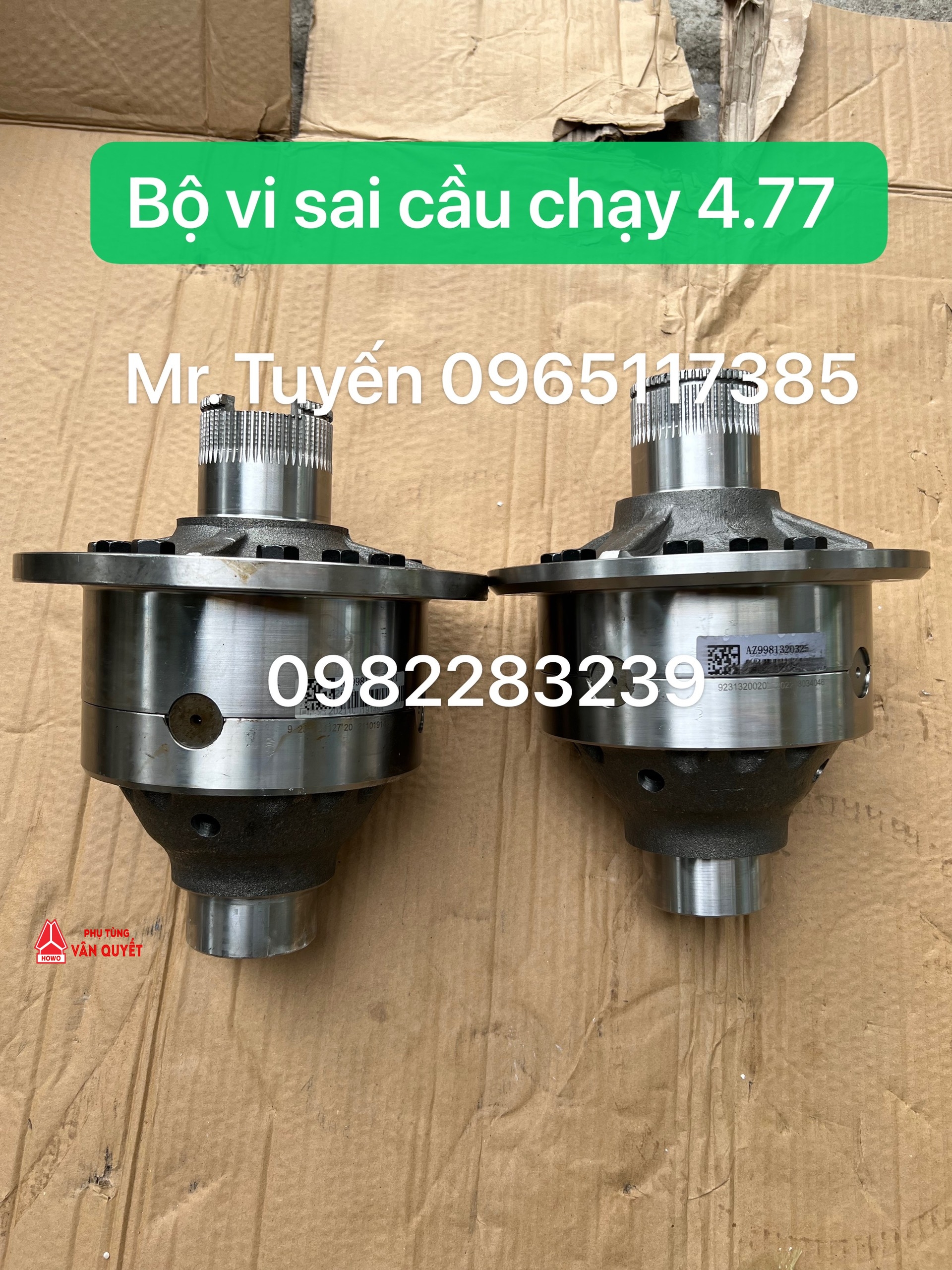 Bán Bộ vi sai cầu chạy 4.77 xe howo 380  cầu AC16 - AZ9981320325, AZ9981320320