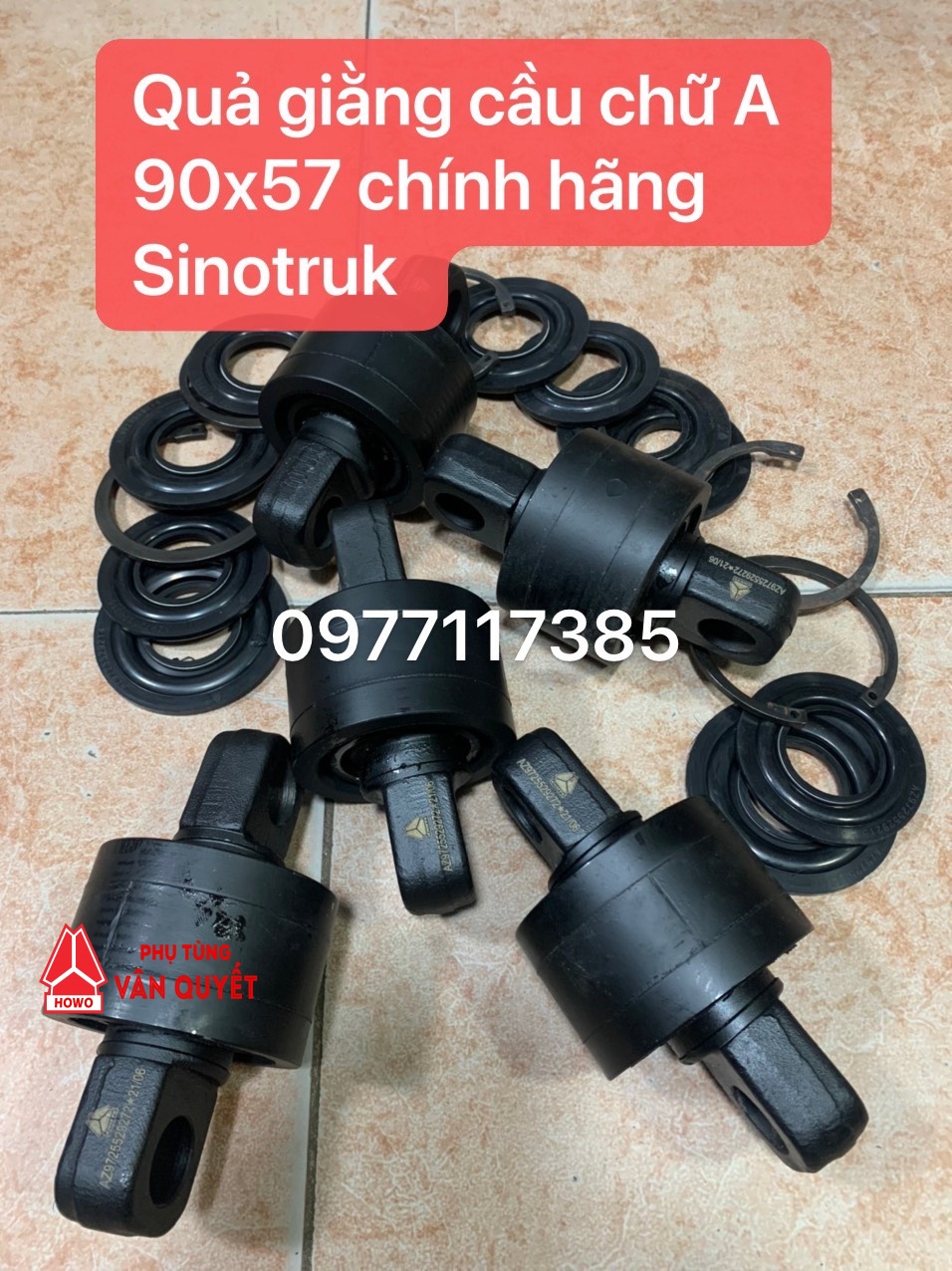 Bán quả giằng cầu chữ A xe howo phi 90x57 chính hãng bảo hành 6 tháng