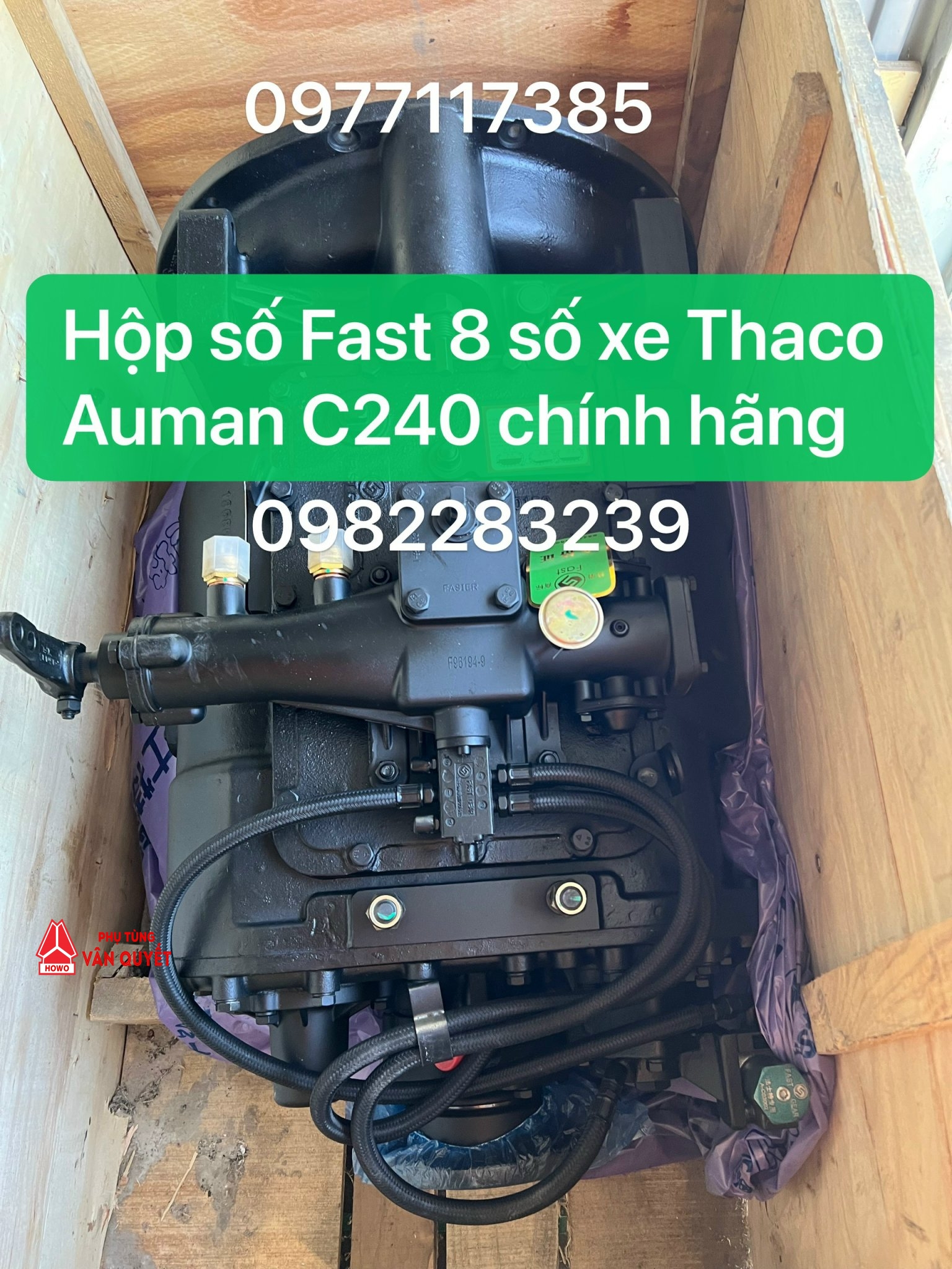 Hộp số Fast 8 số 8JS118TC-B Lắp cho xe tải Thaco Auman C240