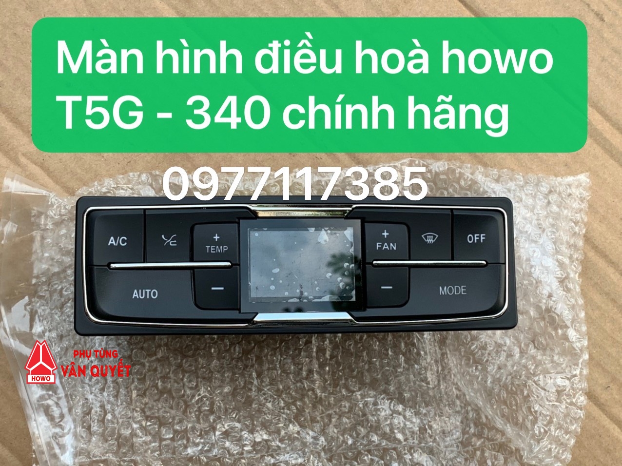 Màn hình điều hòa Howo T5G 340 chính hãng. 812W61942-0006/1