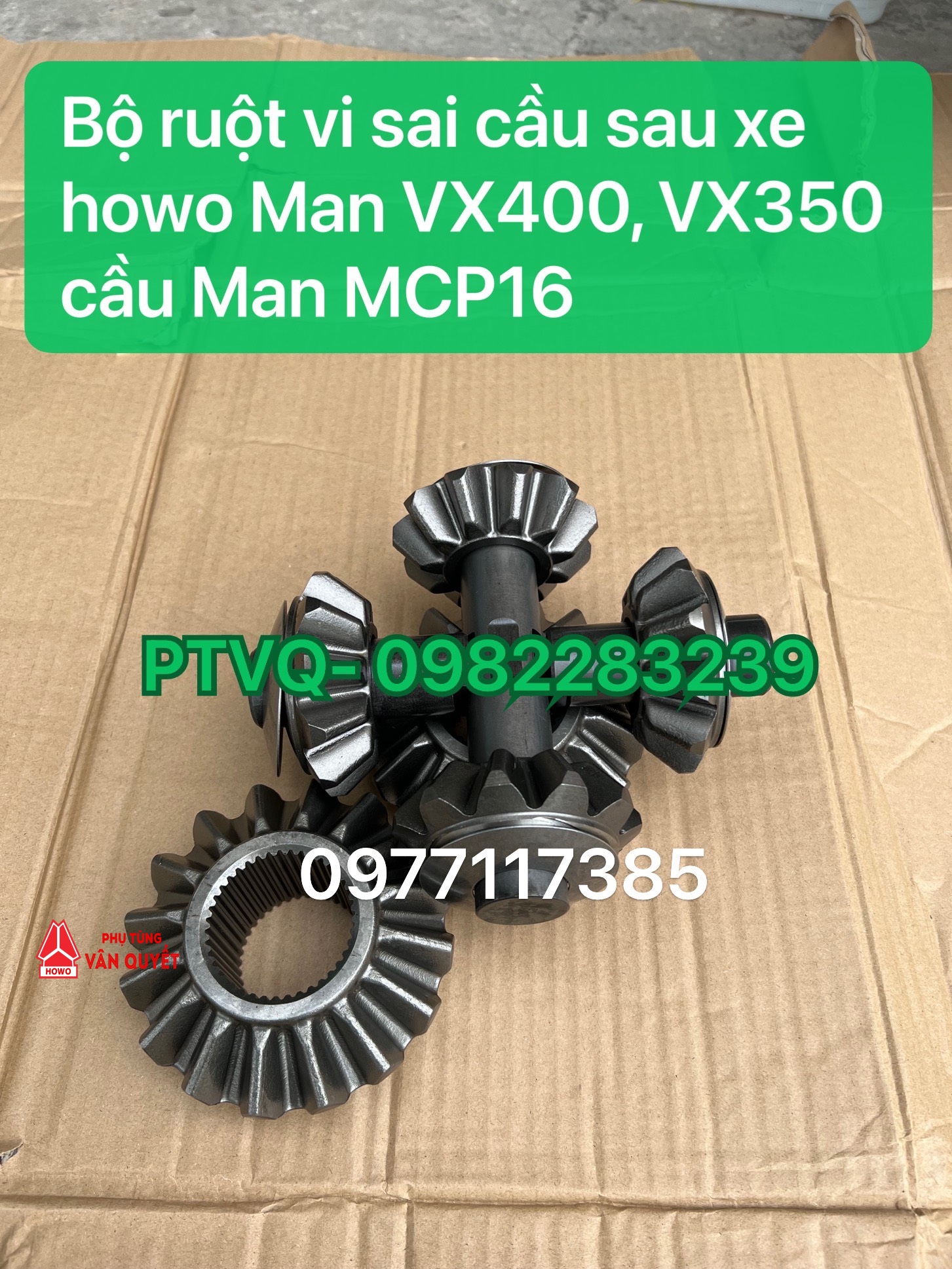 Bán bộ bánh răng ruột vi sai cầu sau xe howo Man VX400, VX350, TX400 cầu Man MCP16