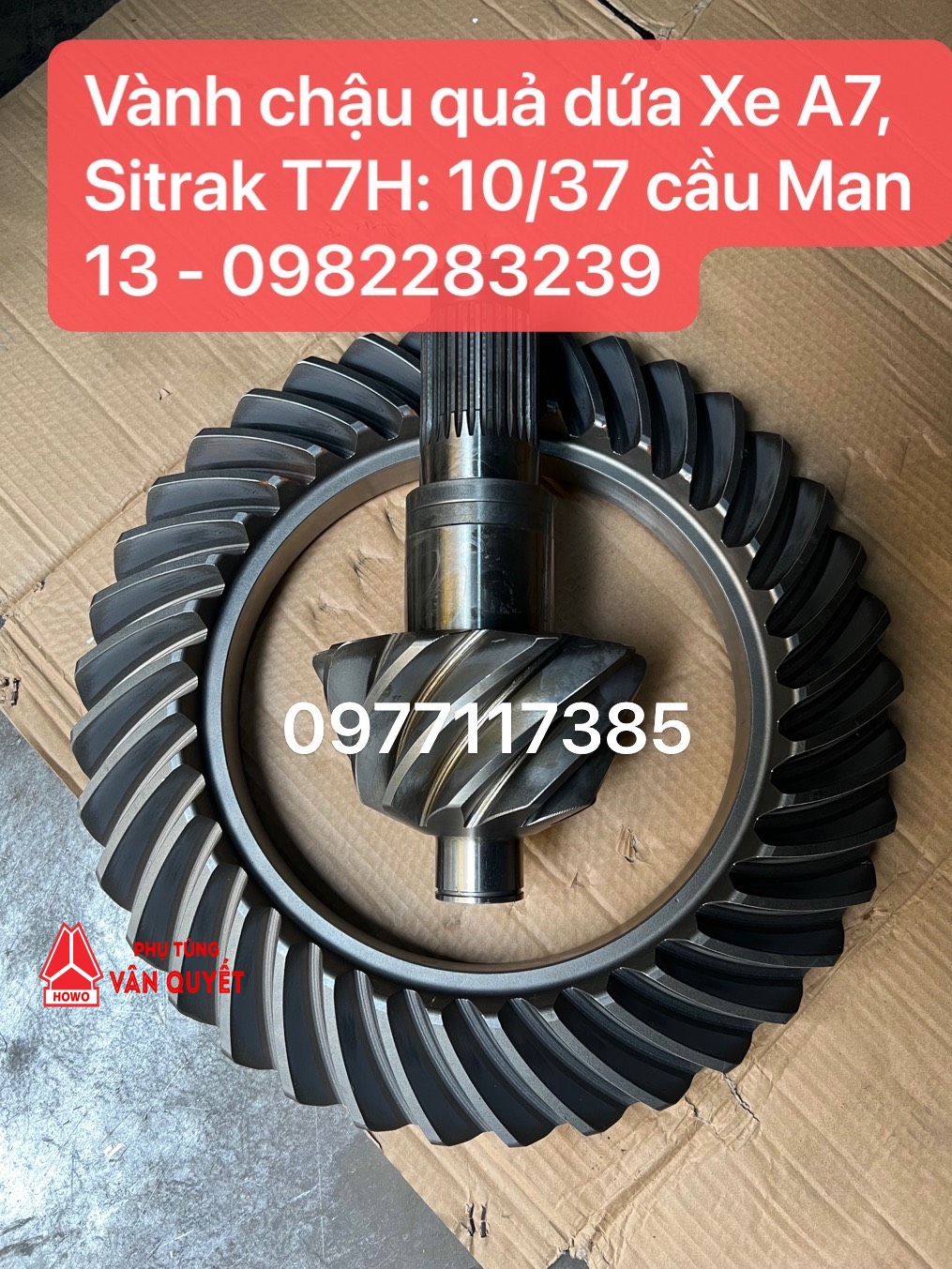 Bán vành chậu quả dứa, Cùi đĩa 10/37 cầu nhanh lắp cho xe đầu kéo howo A7, Sitrak T7H, T5G, Xe tải thùng cầu Man13