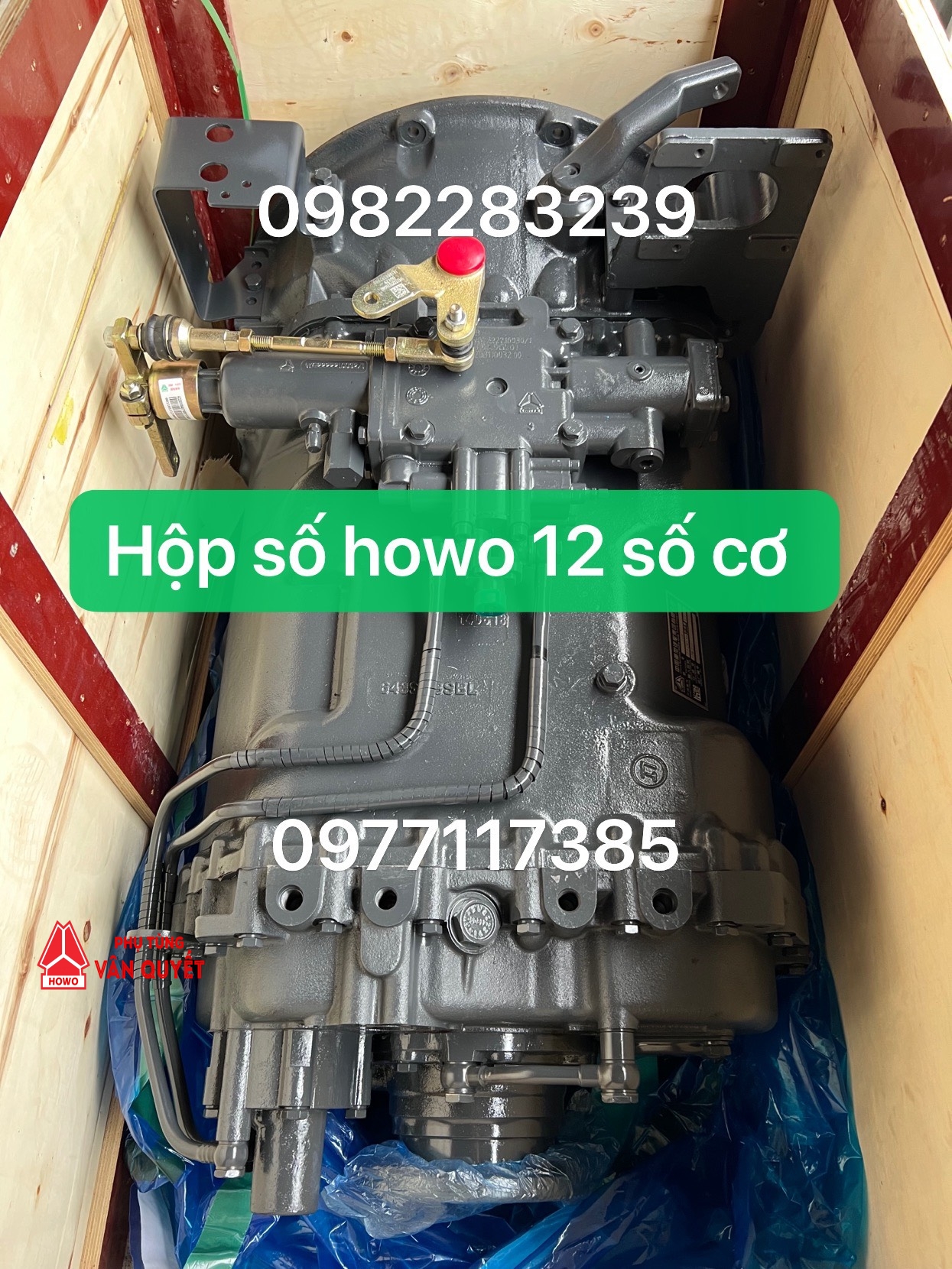 Bán hộp số xe howo A7 loại 12 số cơ chính xưởng bảo hành 6 tháng