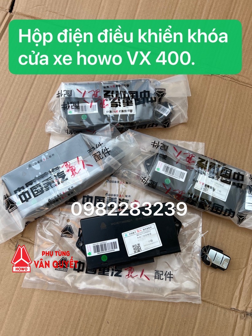 Hộp điều khiển khóa cửa xe howo Man VX350, VX400, VX450 chính hãng. WG1671340052