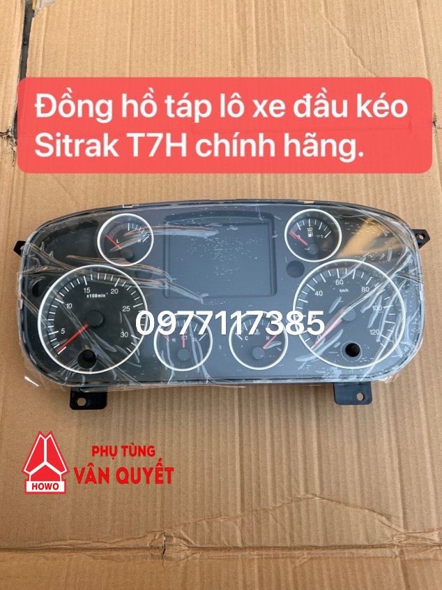 Đồng hồ táp lô xe đầu kéo Sitrak T7H chính hãng WG9918581129