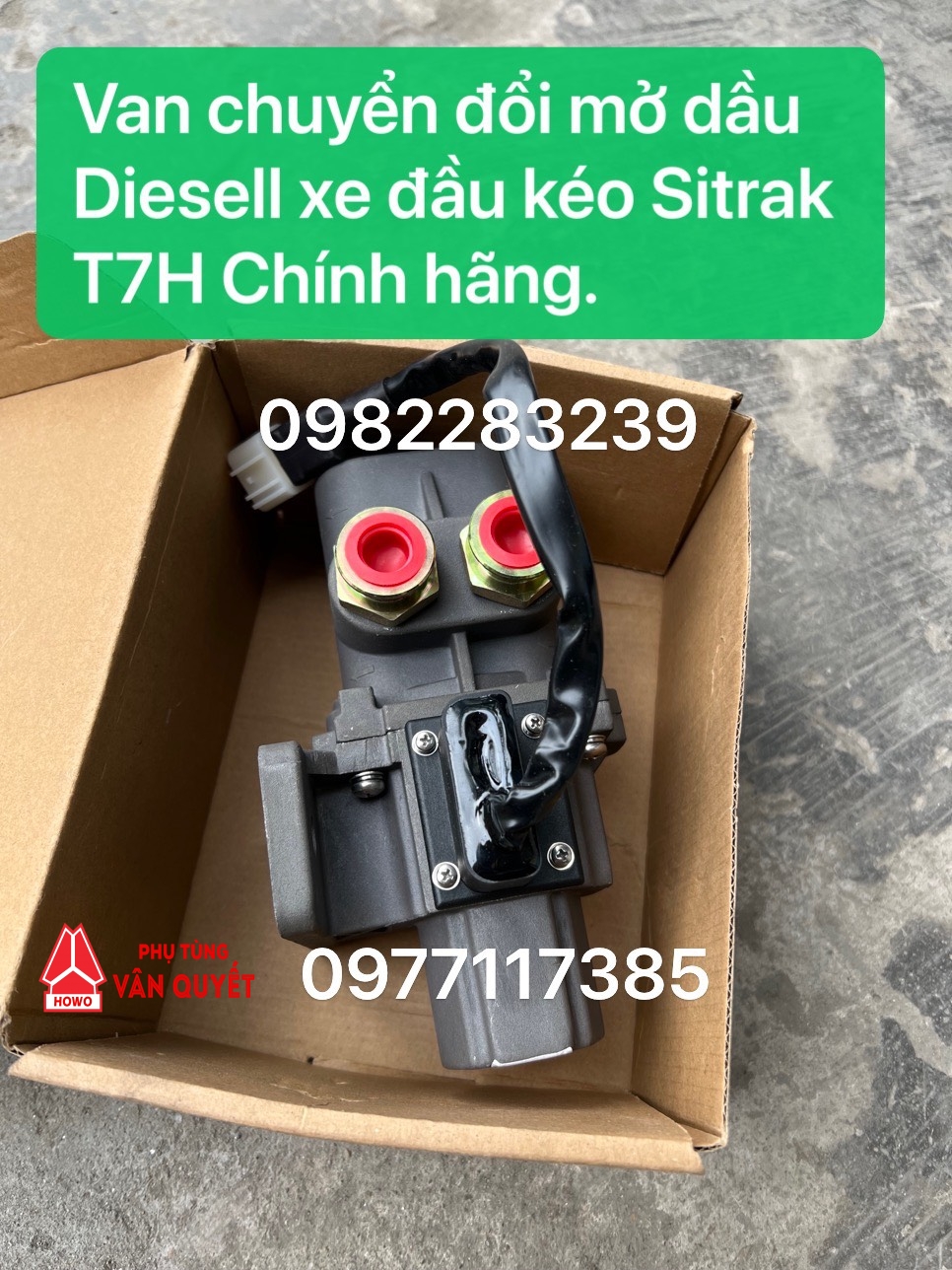 Van mở dầu chuyển đổi xe đầu kéo Sitrak T7H WG9925550711