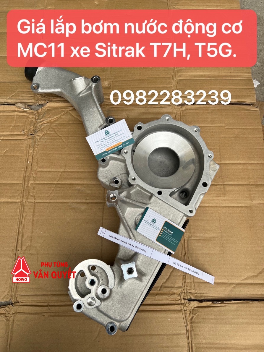 Giá lắp bơm nước làm mát động cơ MC11 xe Sitrak T7H, T5G. 200V06330-5041