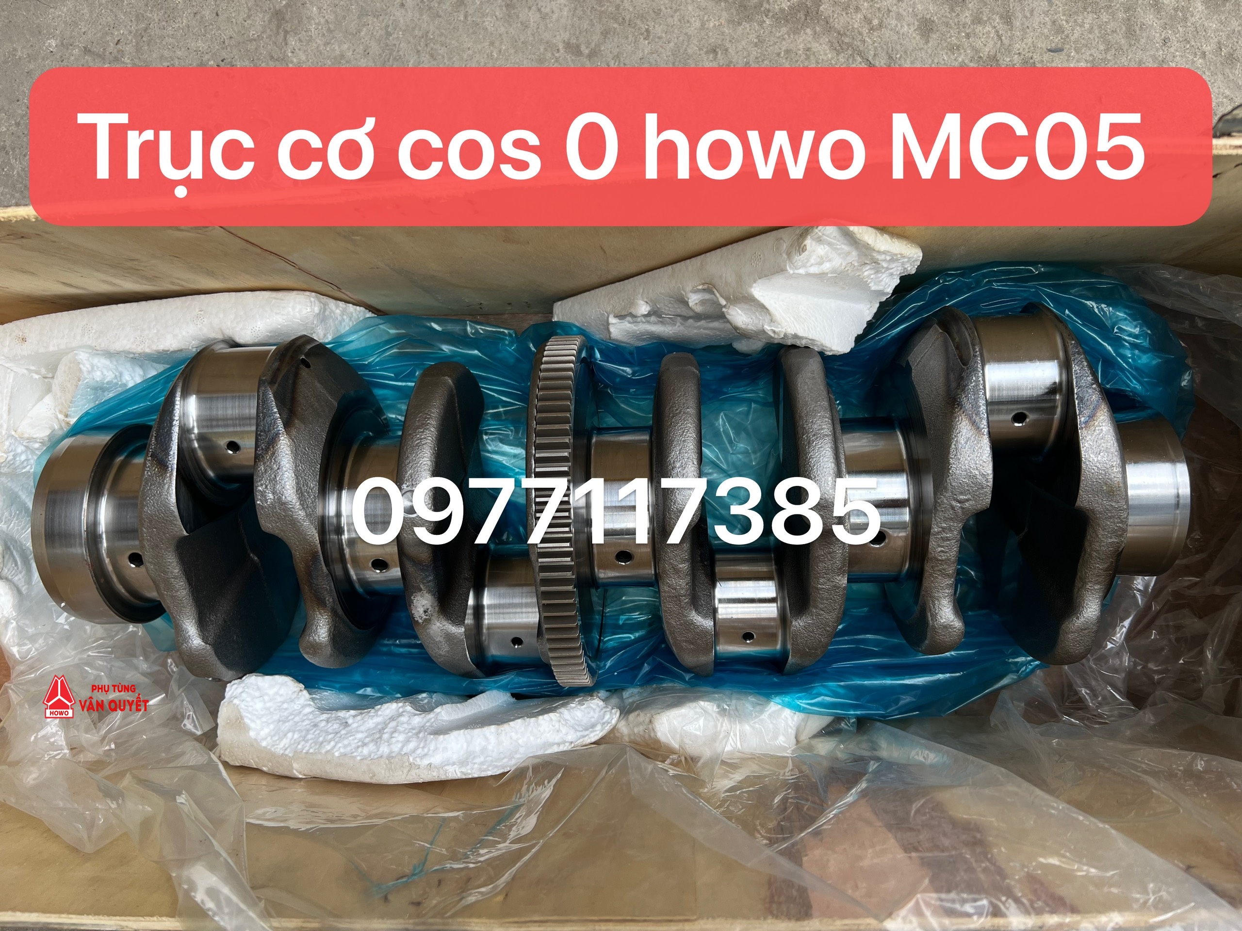 Bán trục cơ cos 0 động cơ MC05 chính hãng lắp xe howo 2 chân xe trộn bê tông 5m3, 6m3.