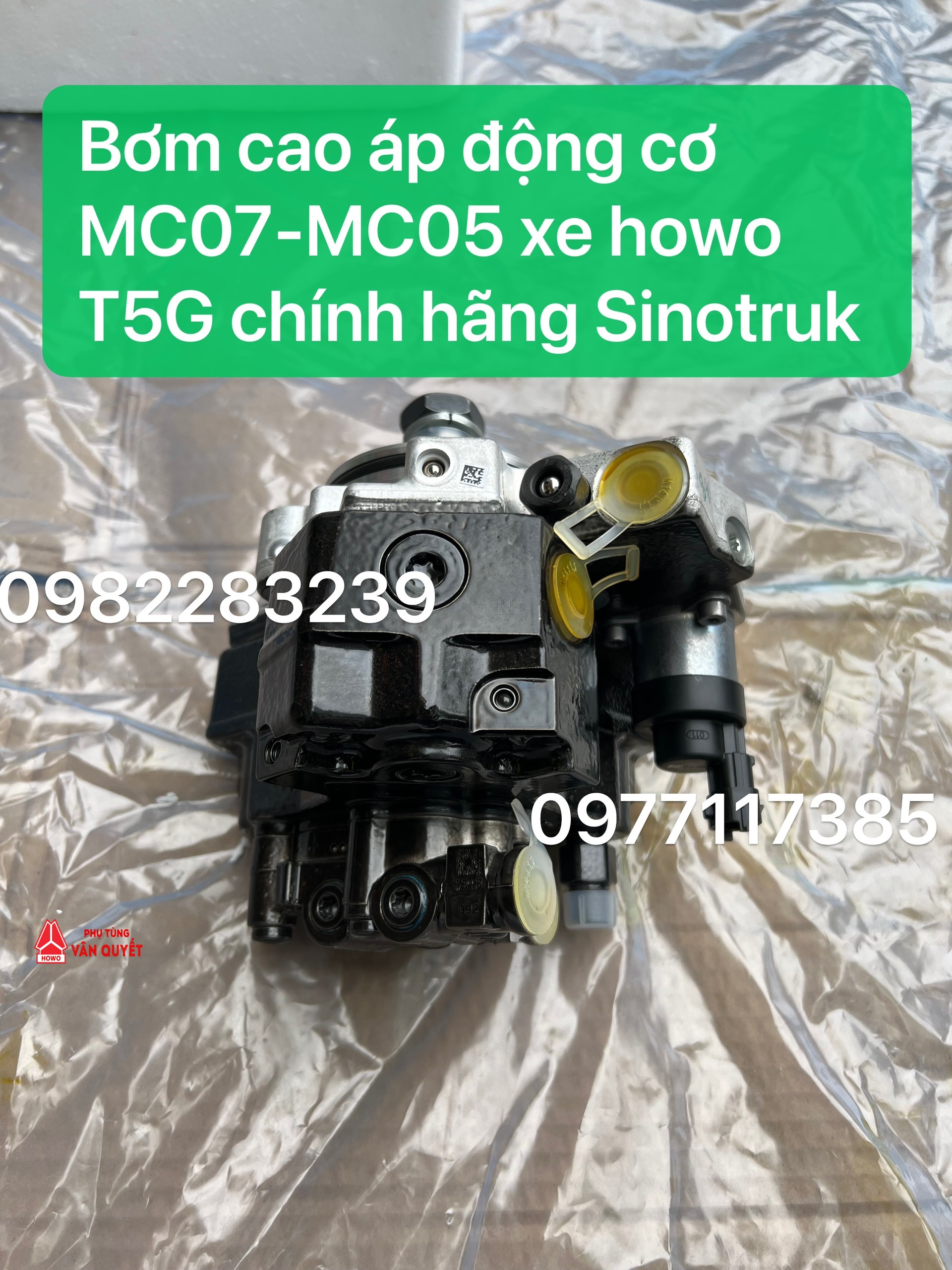 Bơm cao áp động cơ MC07, MC05 máy điện xe howo T5G 340, xe trộn bê tông 2 chân 5 khối, 6 khối. 080V11103-7763