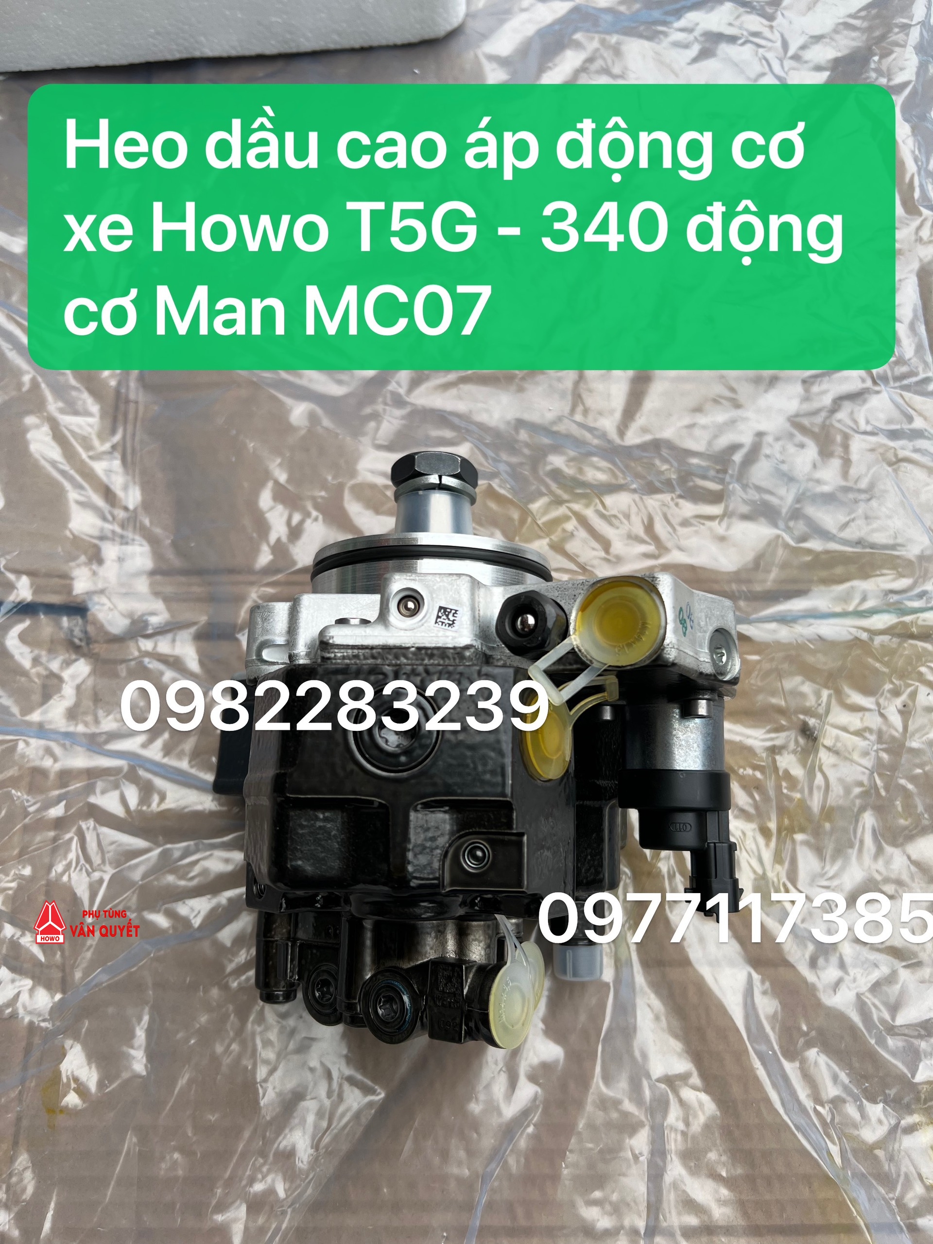 Bán heo dầu cao áp động cơ Man MC07, MC05 máy điện xe howo T5G 340, xe trộn howo 2 chân 5, khối 6 khối. 080V11103-7763