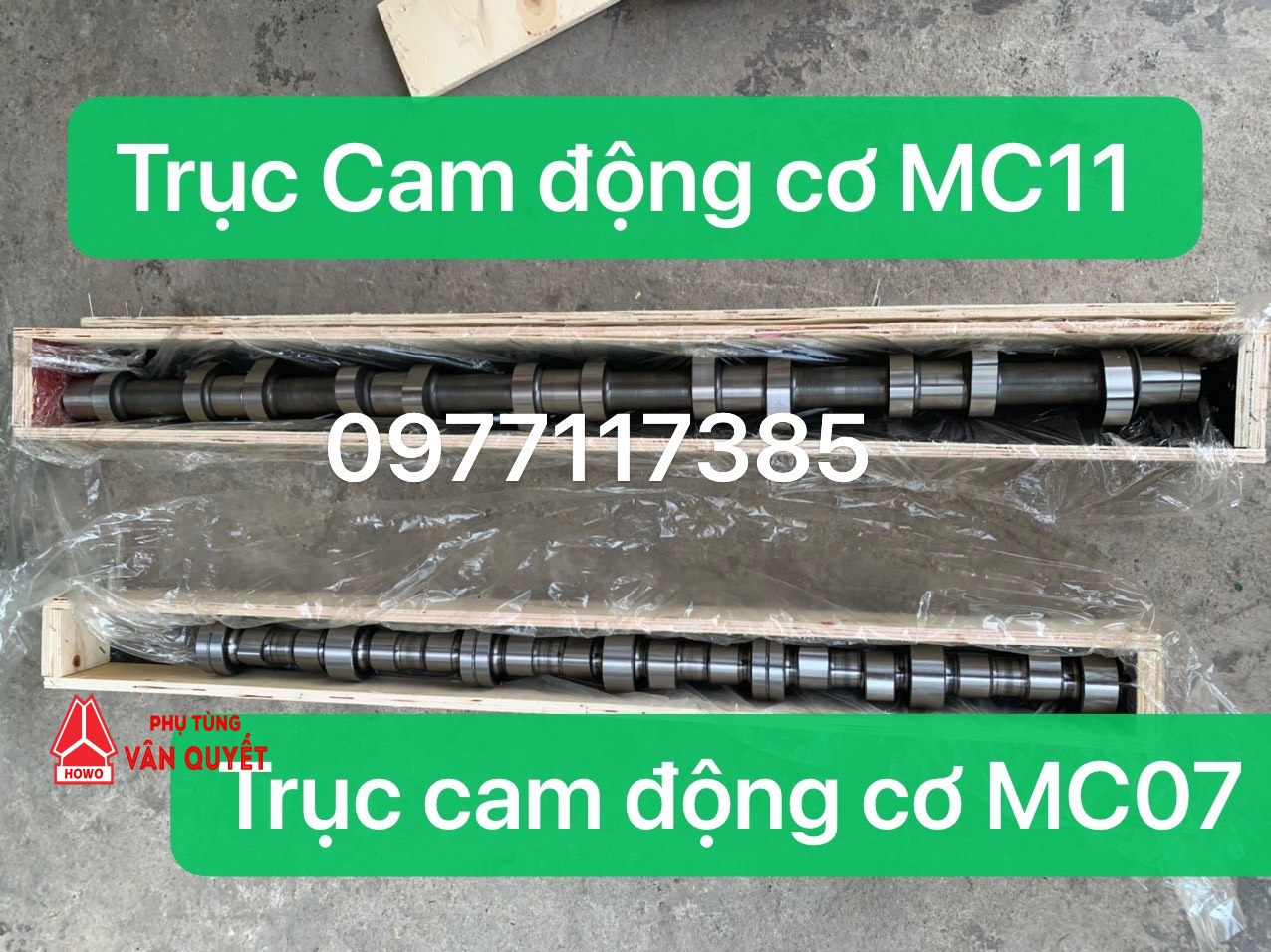 Bán trục cam đông cơ MC11, MC07, MC05 lắp cho động cơ Man xe howo Sitrak, T5G, VX, NX, TX, CH7.