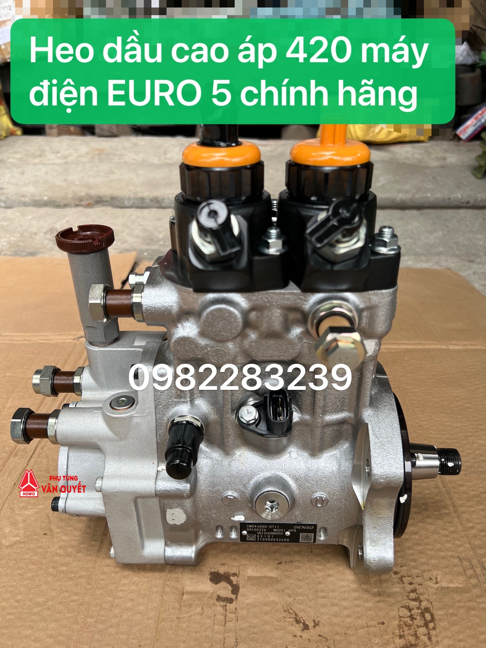 Heo dầu cao áp xe A7 420 máy điện EU5. VG1246080050