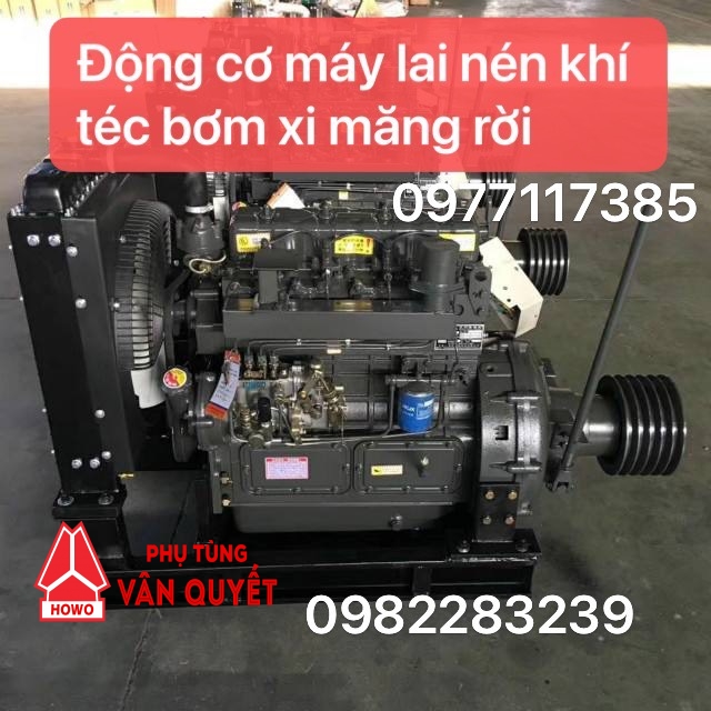 Bán động cơ máy lai mooc chở xi măng rời. Đông cơ lai bơm xi măng rời xe mooc.