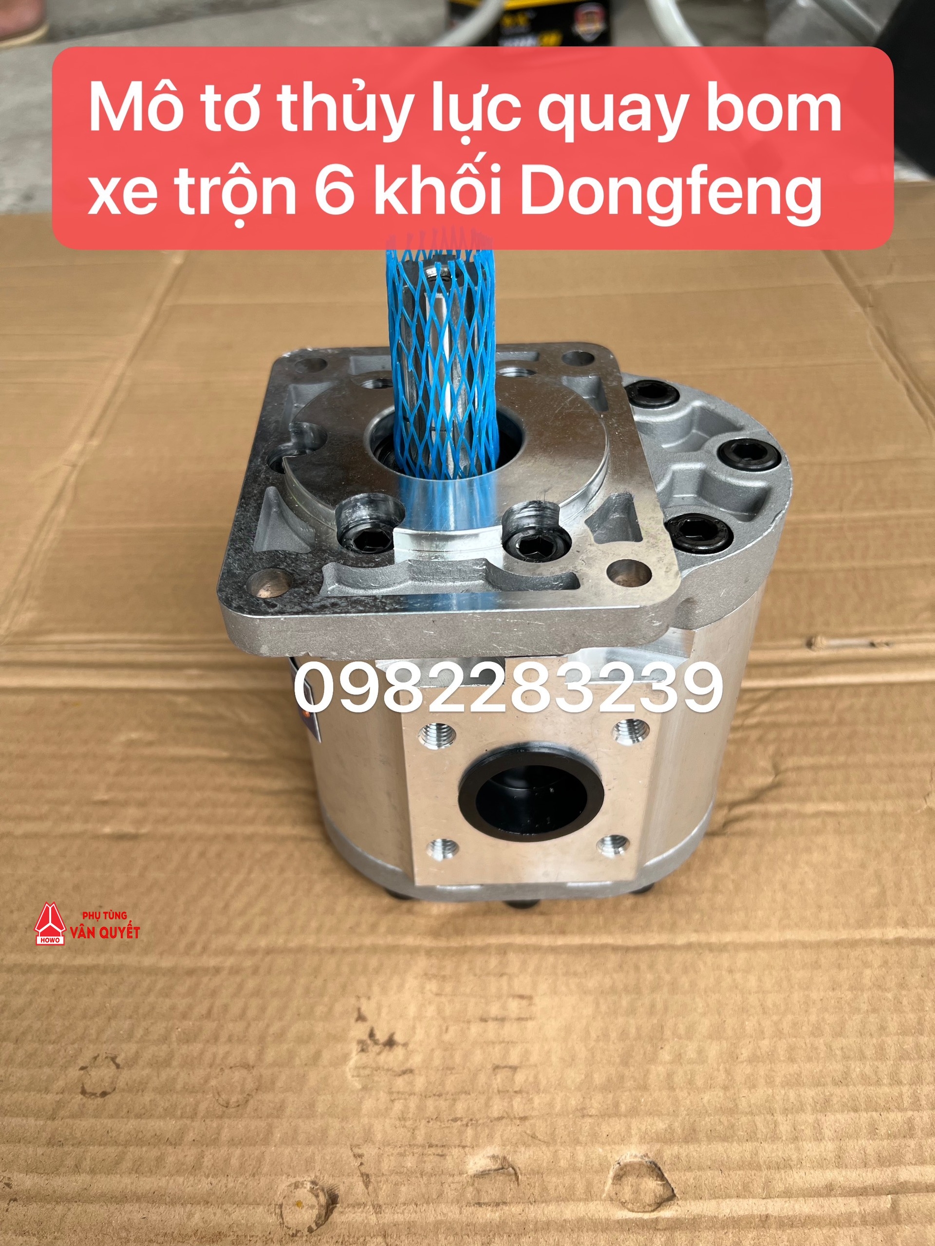 Mô tơ thủy lực quay bom xe trộn bê tông 6 khối Dongfeng, Bán mô tơ quay bom xe trộn Dongfeng 6 khối.