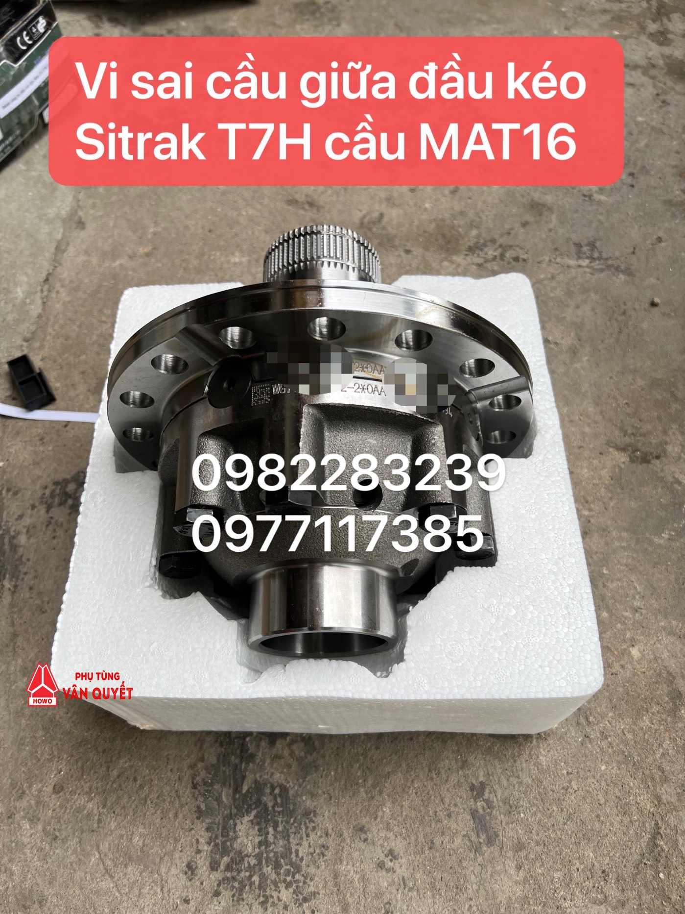 Bộ Vi sai cầu giữa MAT16. WG7121325272