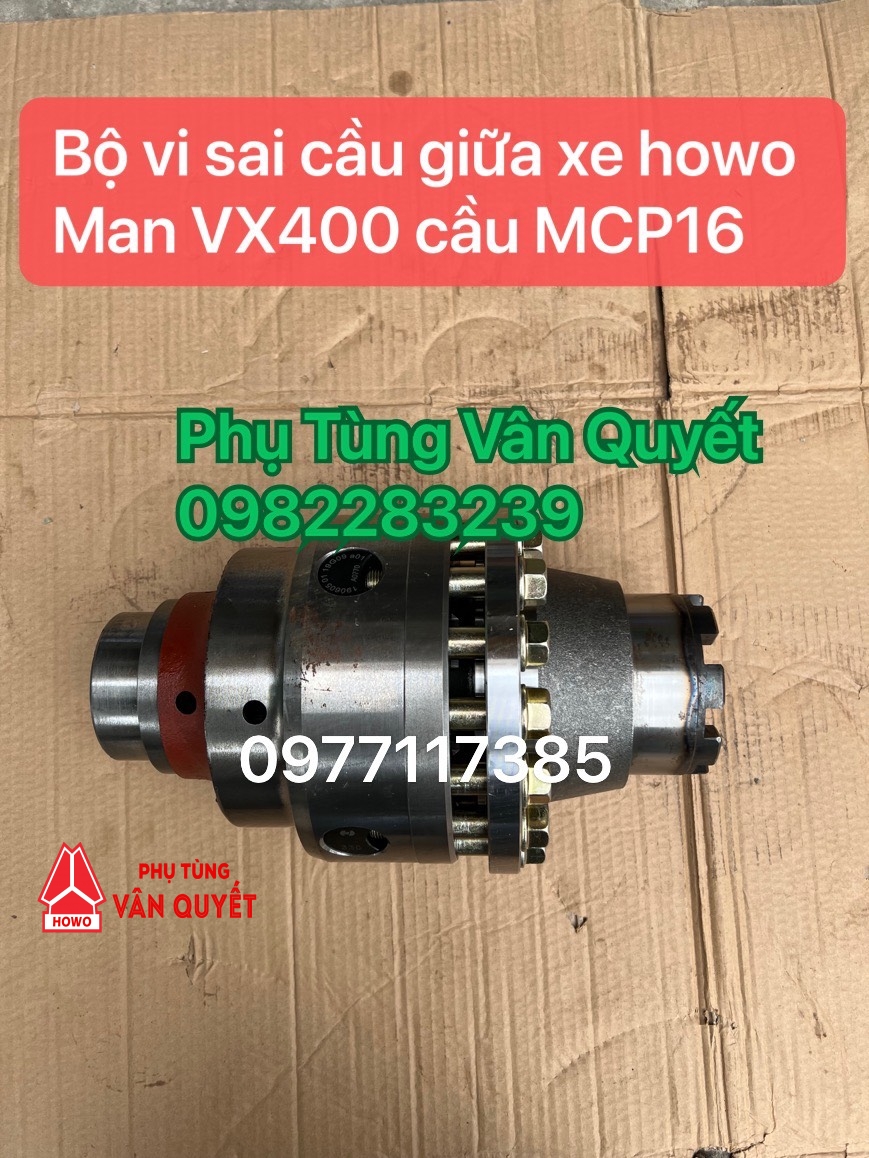 Bán vi sai cầu giữa MCP16, Vi sai cầu chạy MCP16 xe howo Man VX400, VX350, NX400, TX400