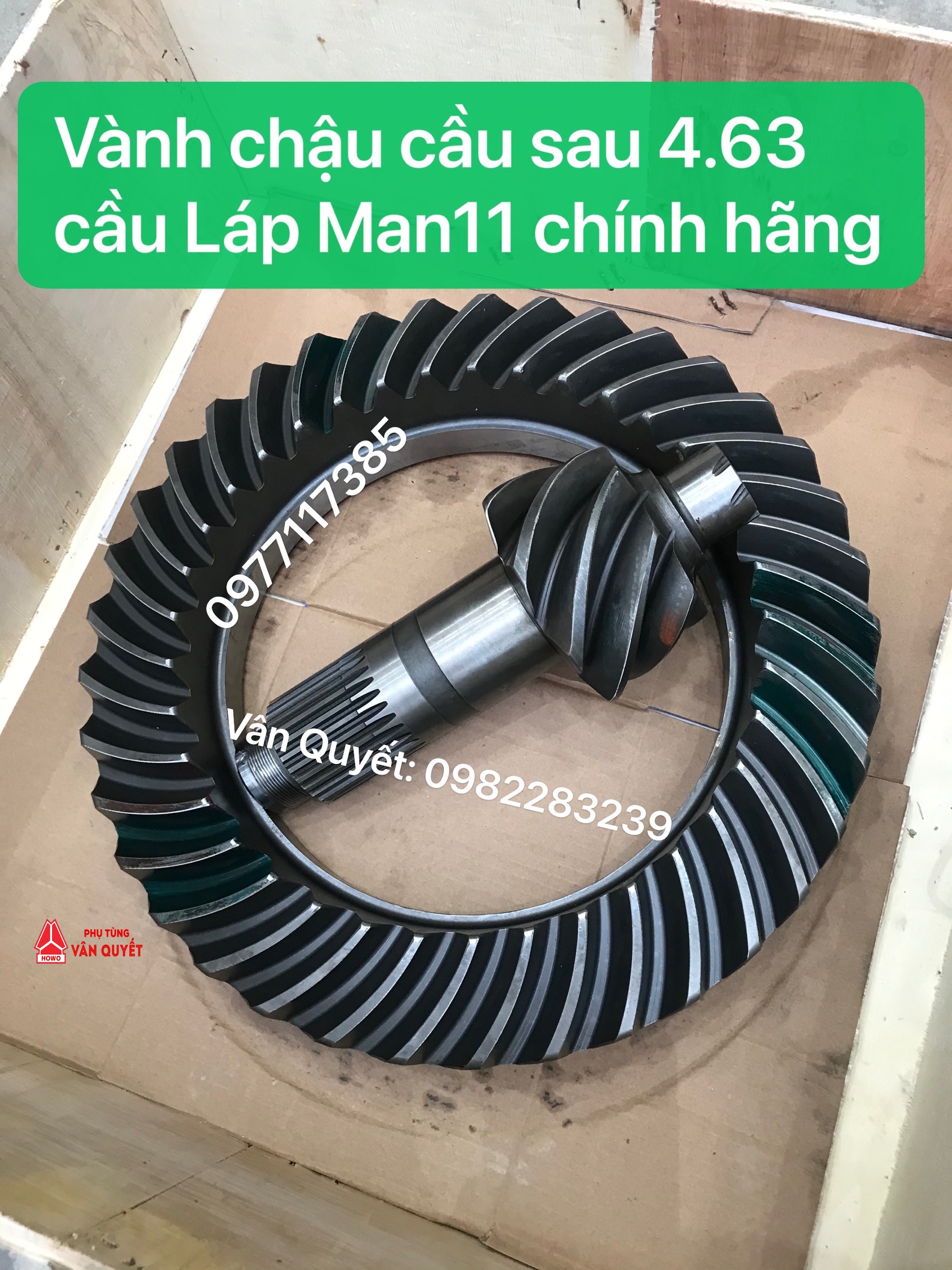 Bán vành chậu, Cùi đĩa cầu sau 4.63 cầu láp Man11