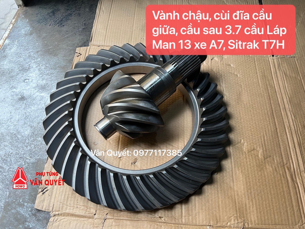 Bán vành chậu cầu giữa 3.7 Cùi đĩa cầu giữa, cầu trước 3.7 cầu láp Man13