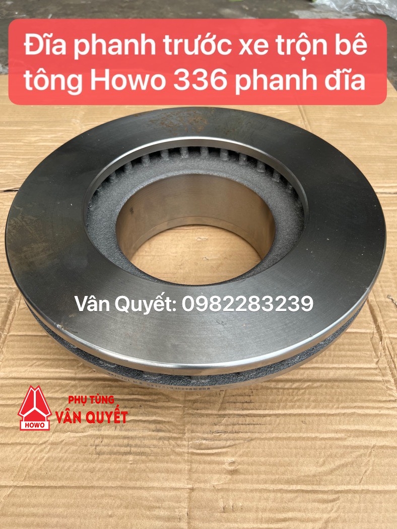 Đĩa phanh trước xe Howo 336. WG9100443003, WG9100443001