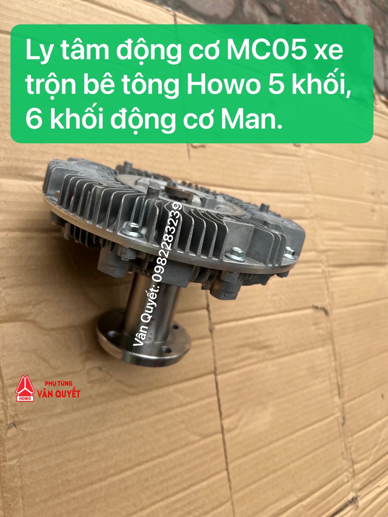 Ly tâm động cơ MC05 xe Howo trộn bê tông 5 khối, 6 khối. 082V06601-0258