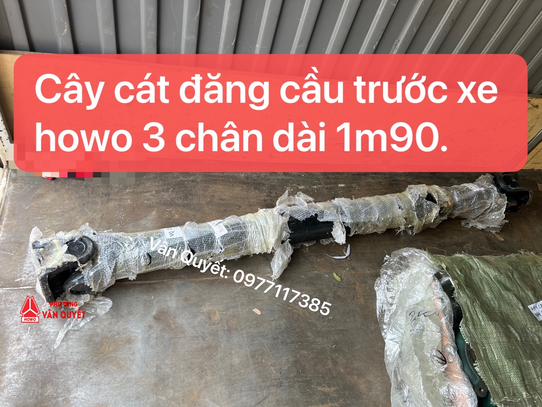 Cây cát đăng cầu trước xe howo 3 chân 4 chân dài 1m13, 1m62, 1m70, 1m86, 1m90.