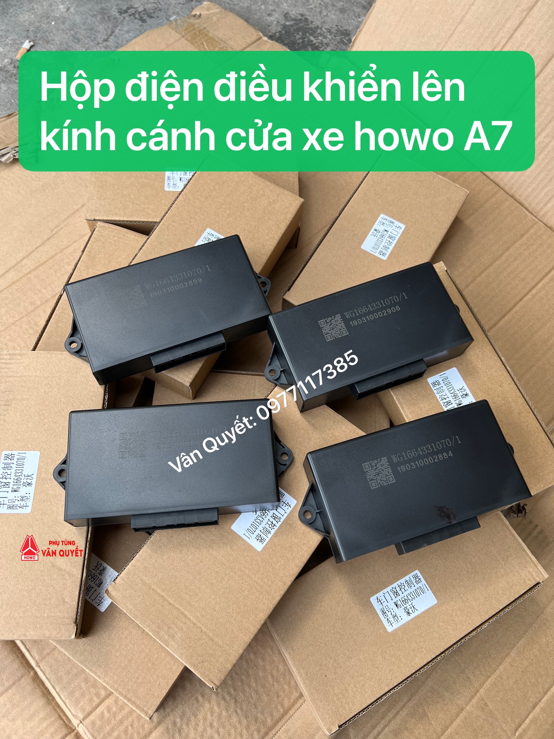 Bán Hộp điện lên xuống kính cánh cửa xe Howo 336, 371, 380, xe A7 375, 380, 420. WG1664331070