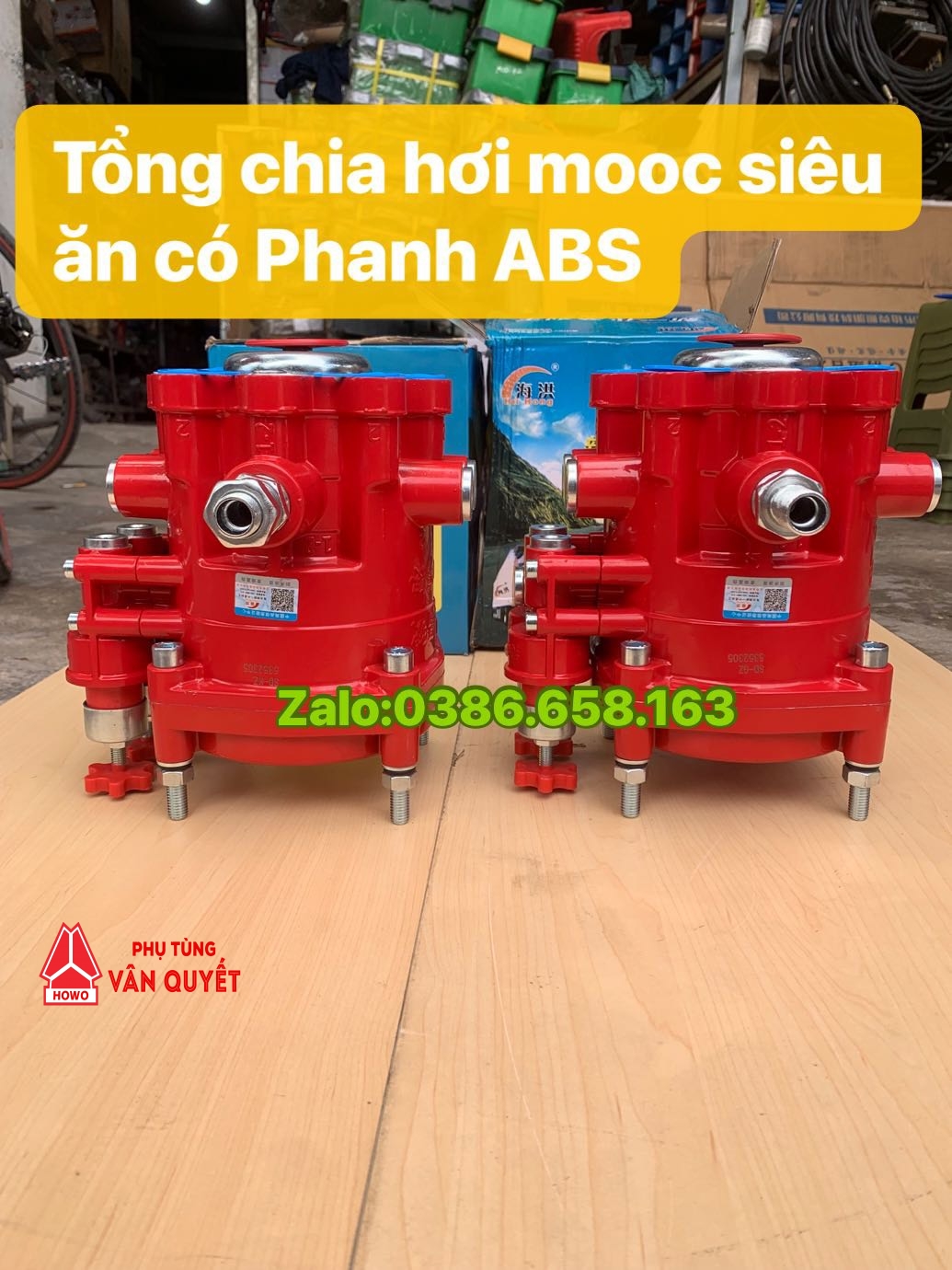 Tổng chia hơi mooc phanh ABS siêu ăn hãng Hải hồng nội địa Trung Quốc