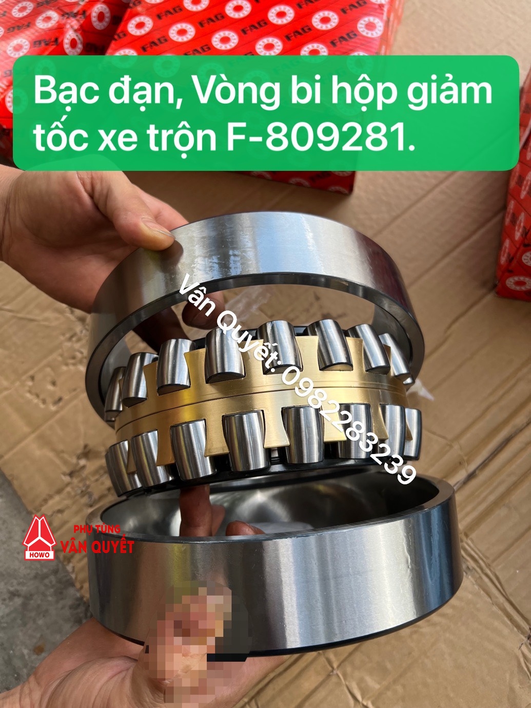 Vòng bi F-809281, bạc đạn hộp giảm tốc xe trộn bê tông F-809281