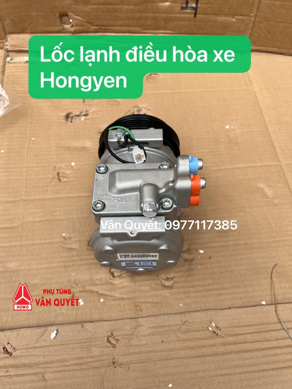 Lock điều hòa xe Hongyen, lốc lạnh điều hòa xe hongyan