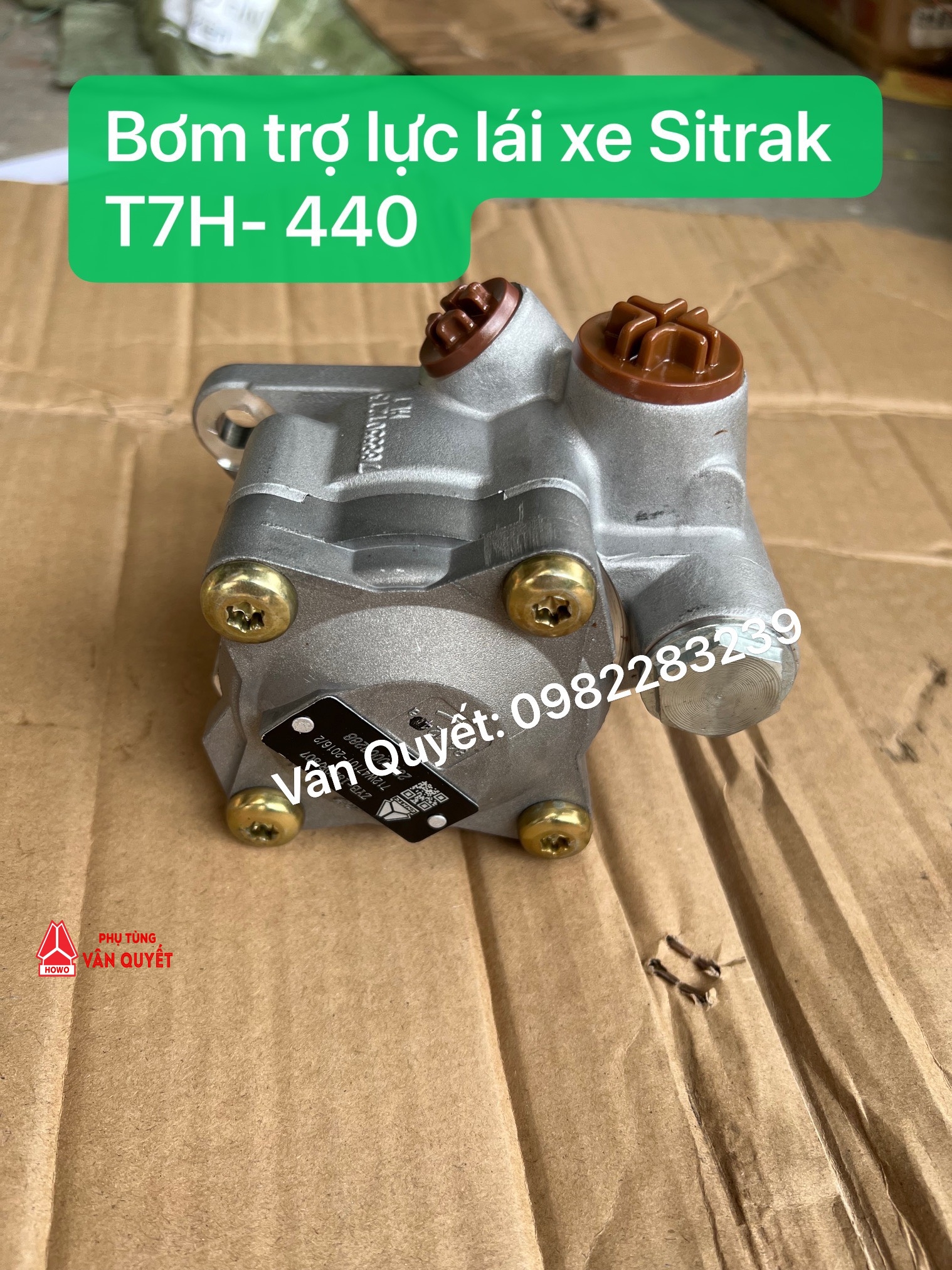 Bơm trợ lực lái xe Howo Sitrak T7H - 440. 712W47101-2016