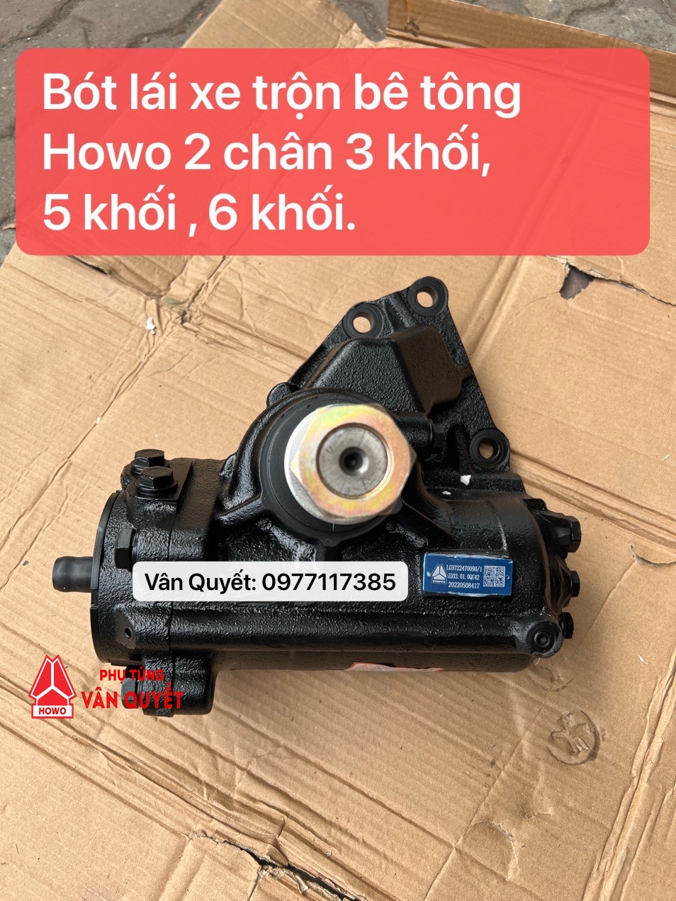 Bót lái xe trộn bê tông howo 3 khối, 5 khối, 6 khối. LG9722470090/1