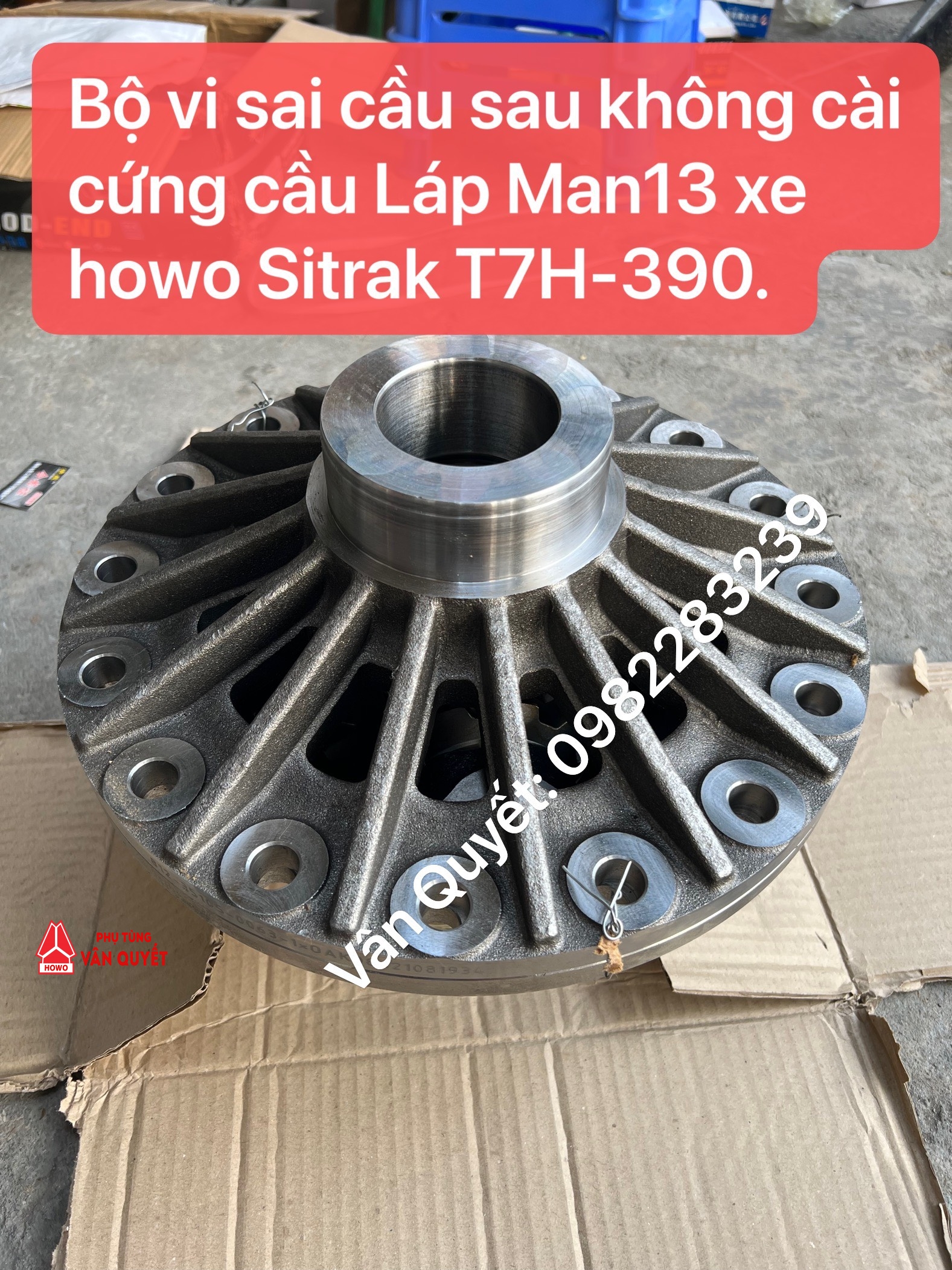 Bộ vi sai cầu sau không cài cứng cầu Láp Man 13. 811-35105-0062, 812-35105-0063