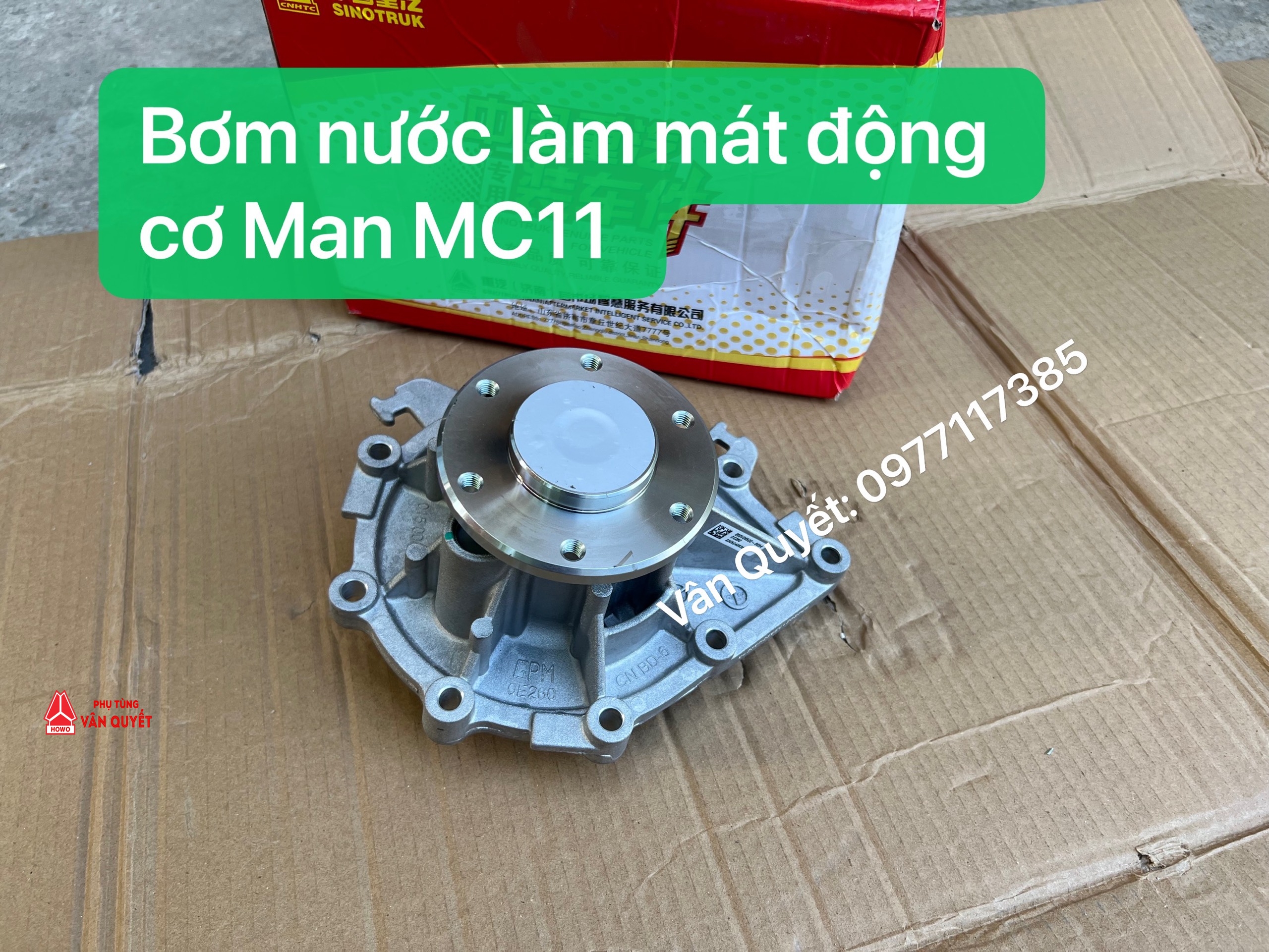 Bán Bơm nước làm mát động cơ Man MC11 xe Howo sitrak T7H 440, T5G, NX440. 200V-06500-6694