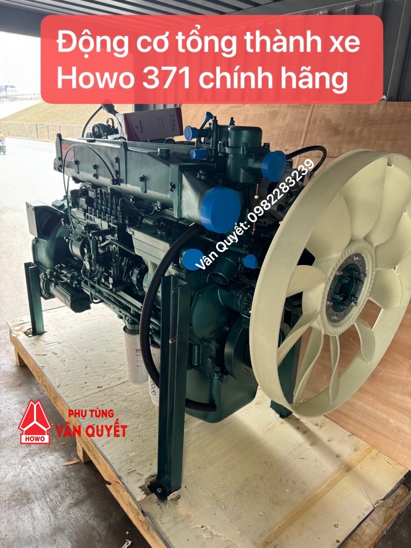 Động cơ tổng thành xe Howo 371, 336, 340, 380, 375, 420, 440, 460 chính hãng.