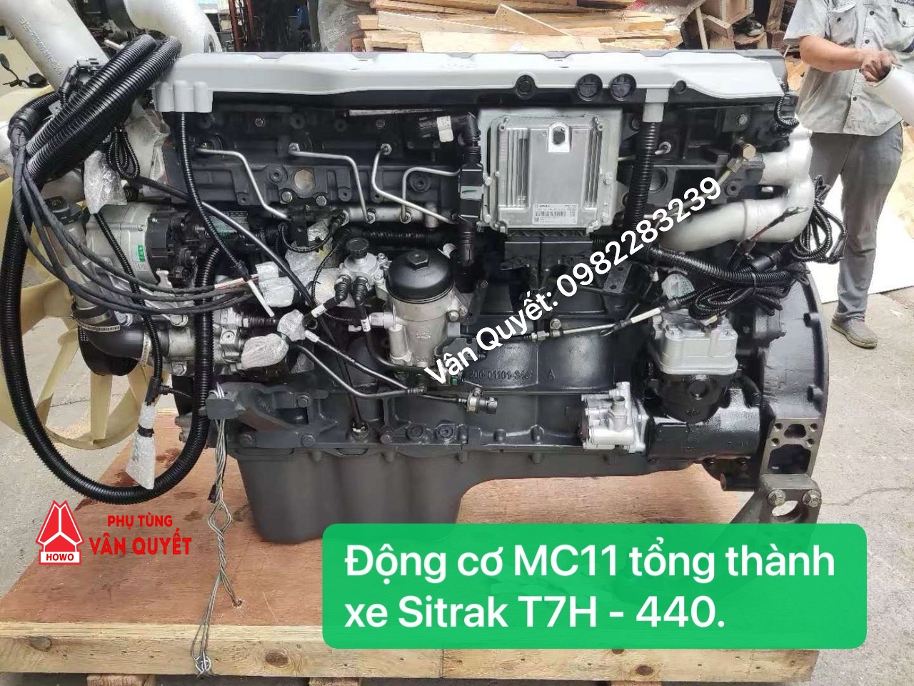 Động cơ tổng thành MC11 xe Howo Sitrak T7H - 440