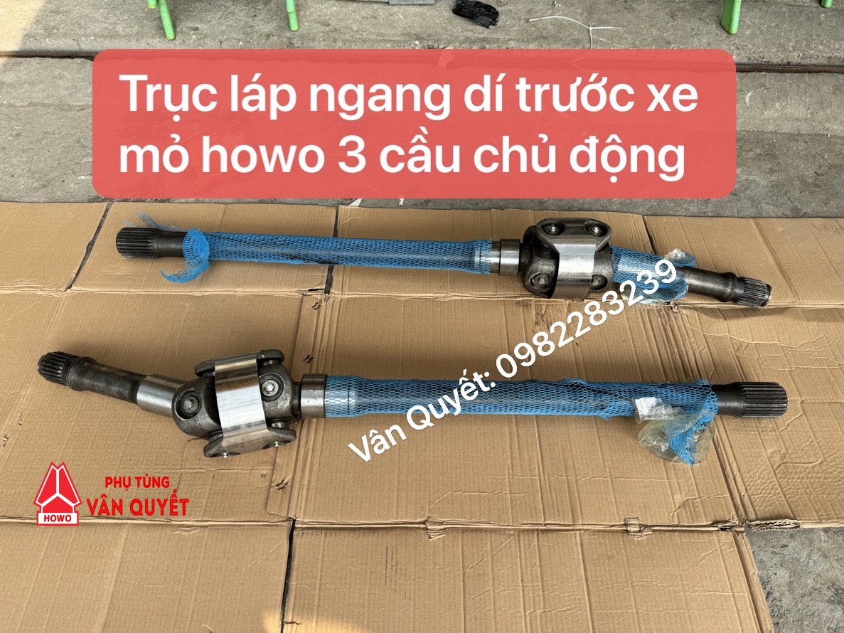 Bán trục láp ngang 23 then xe 3 cầu Howo