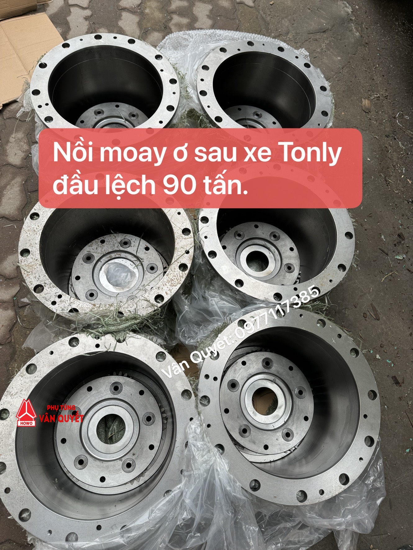 Bán nồi moay ơ sau xe Tonly 90 tấn đầu lệch