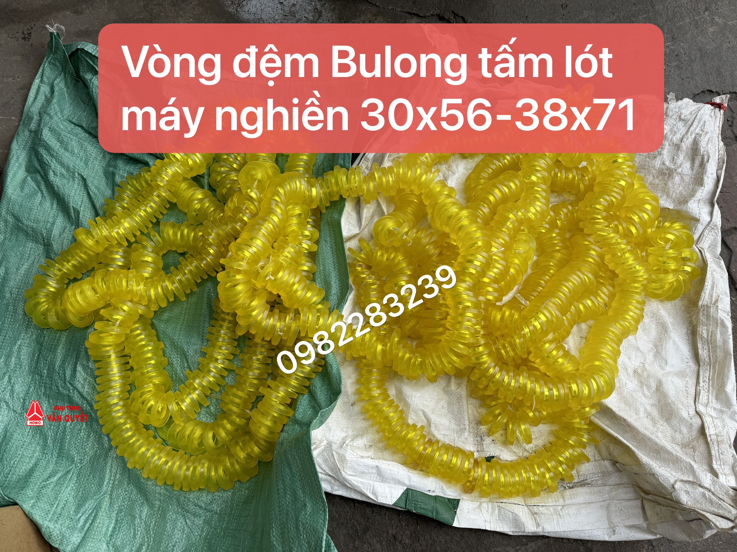 Vòng đệm bulong tấm lót 30x56 - 38x71 máy nghiền khai thác đá, quặng sắt, than, xi măng